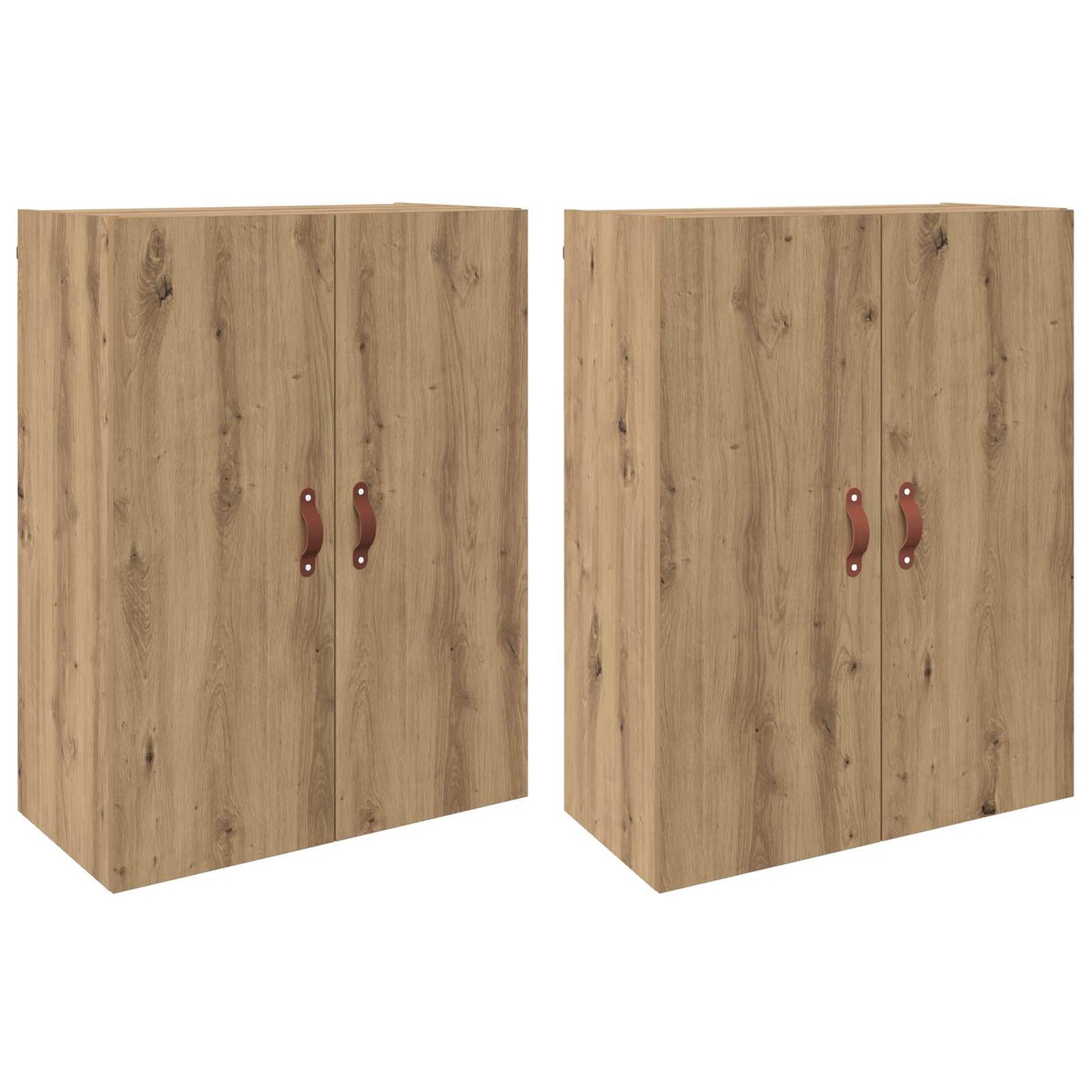 Wandschrank 2 stk. Artisan-Eiche 69,5 x 34 x 90 cm