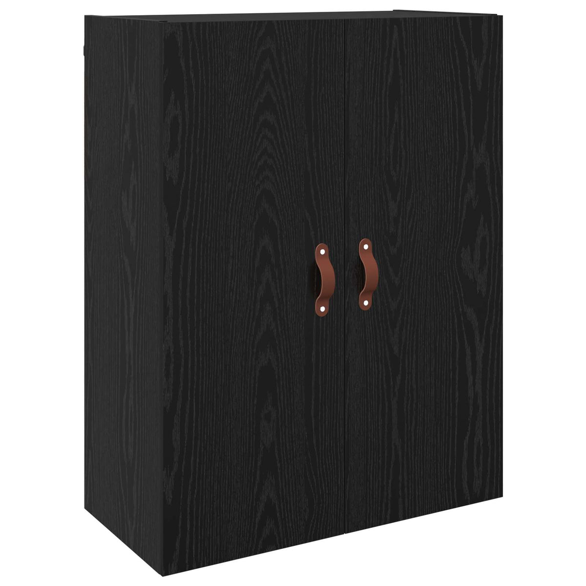 Wandschrank 2 stk. Schwarz Eichen-Optik 69,5 x 34 x 90 cm