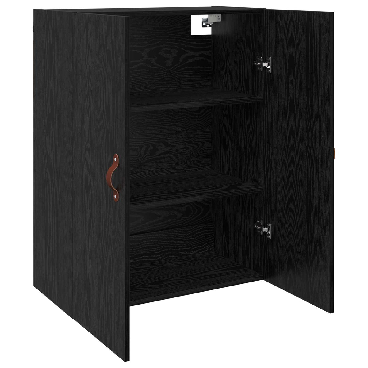 Wandschrank 2 stk. Schwarz Eichen-Optik 69,5 x 34 x 90 cm