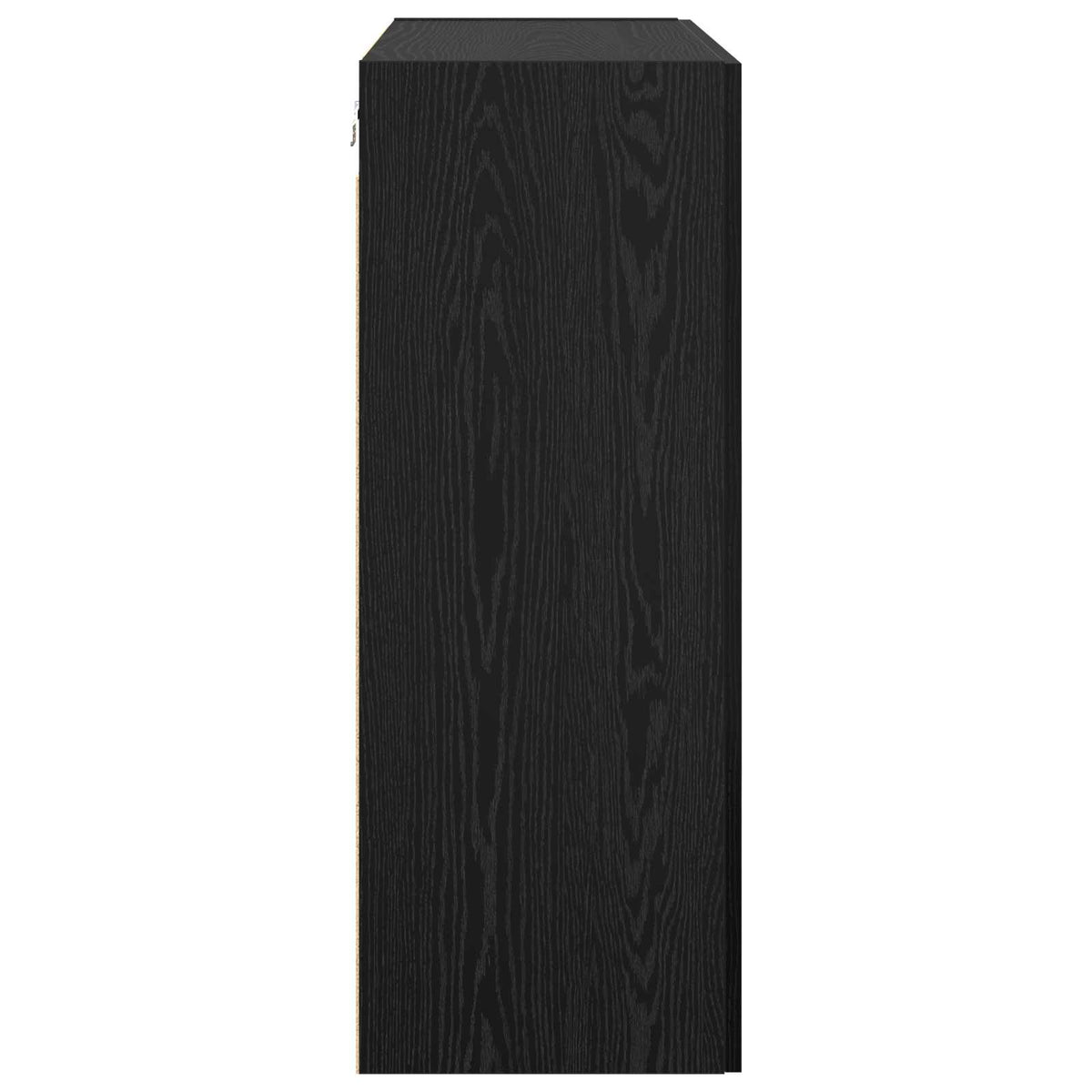 Wandschrank 2 stk. Schwarz Eichen-Optik 69,5 x 34 x 90 cm