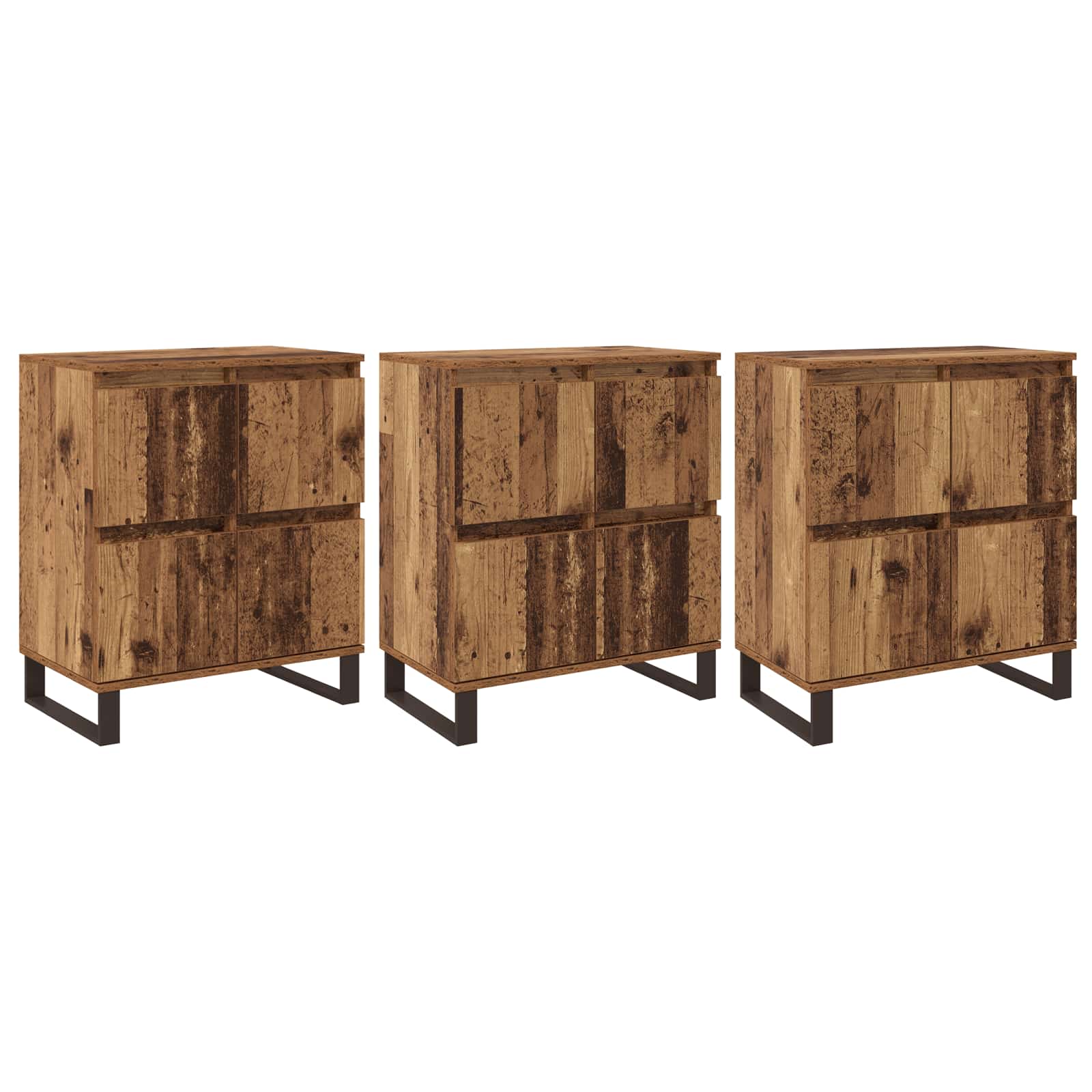 Sideboard 3 pcs Altholz 60 x 35 x 70 cm