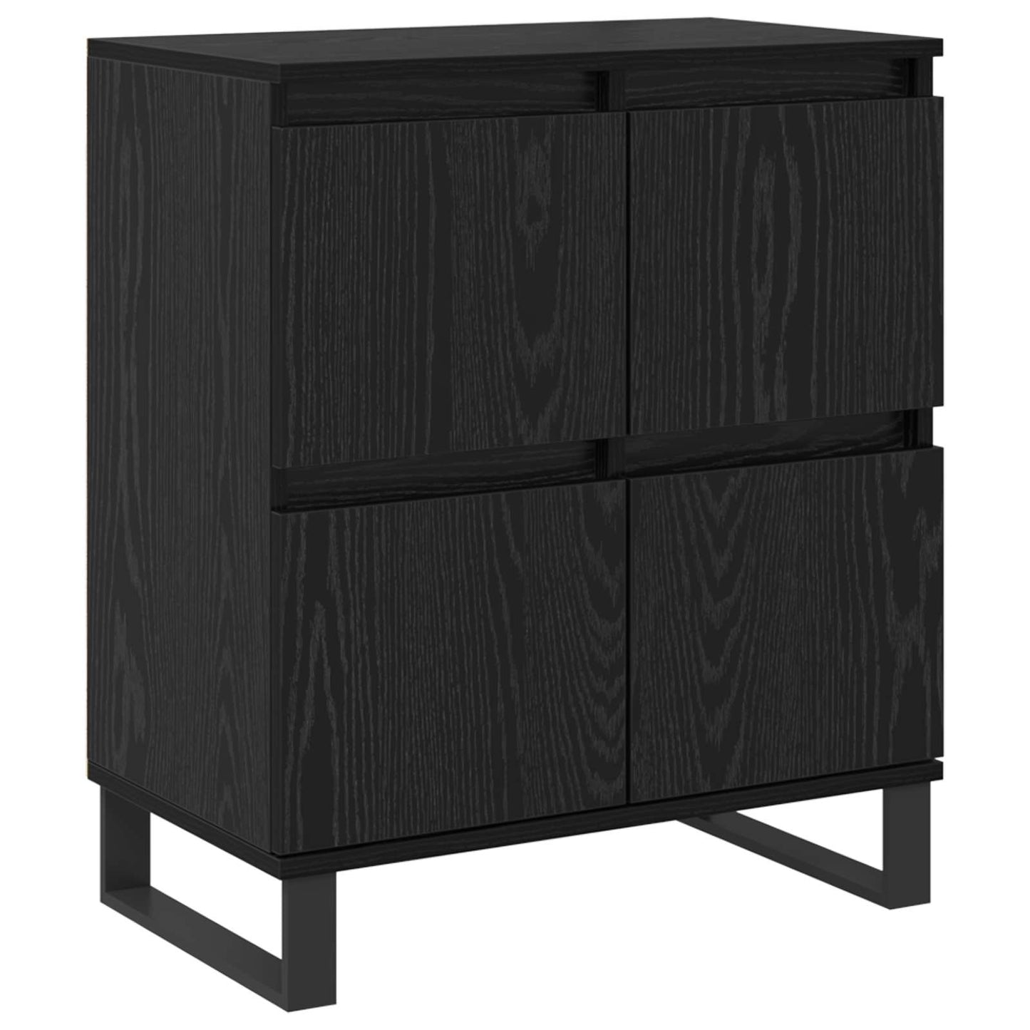 Sideboard 3 stk. Schwarz Eichen-Optik 60 x 35 x 70 cm
