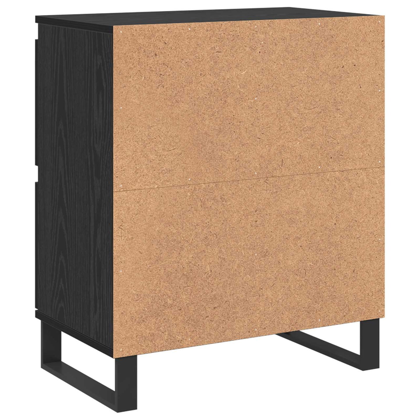 Sideboard 3 stk. Schwarz Eichen-Optik 60 x 35 x 70 cm