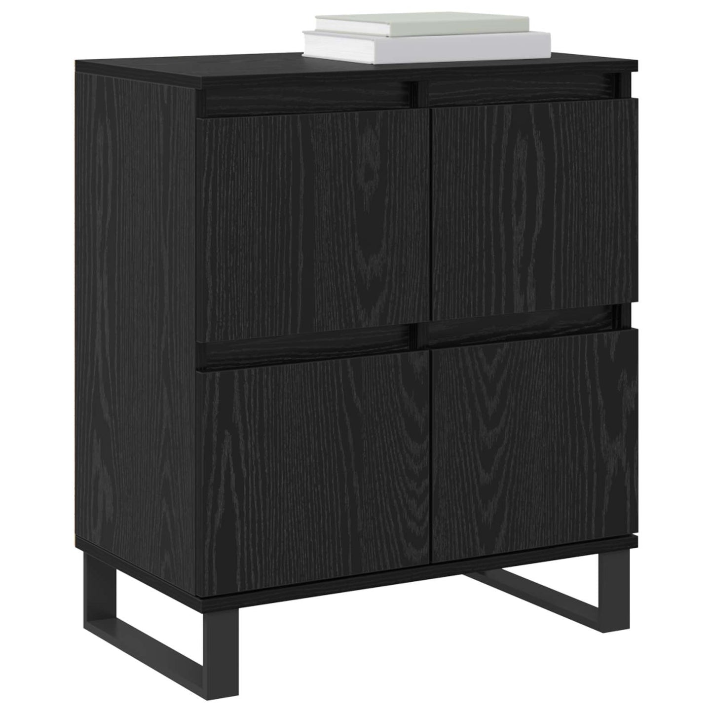 Sideboard 3 stk. Schwarz Eichen-Optik 60 x 35 x 70 cm