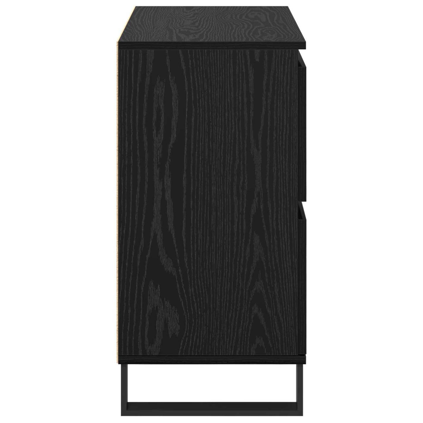 Sideboard 3 stk. Schwarz Eichen-Optik 60 x 35 x 70 cm