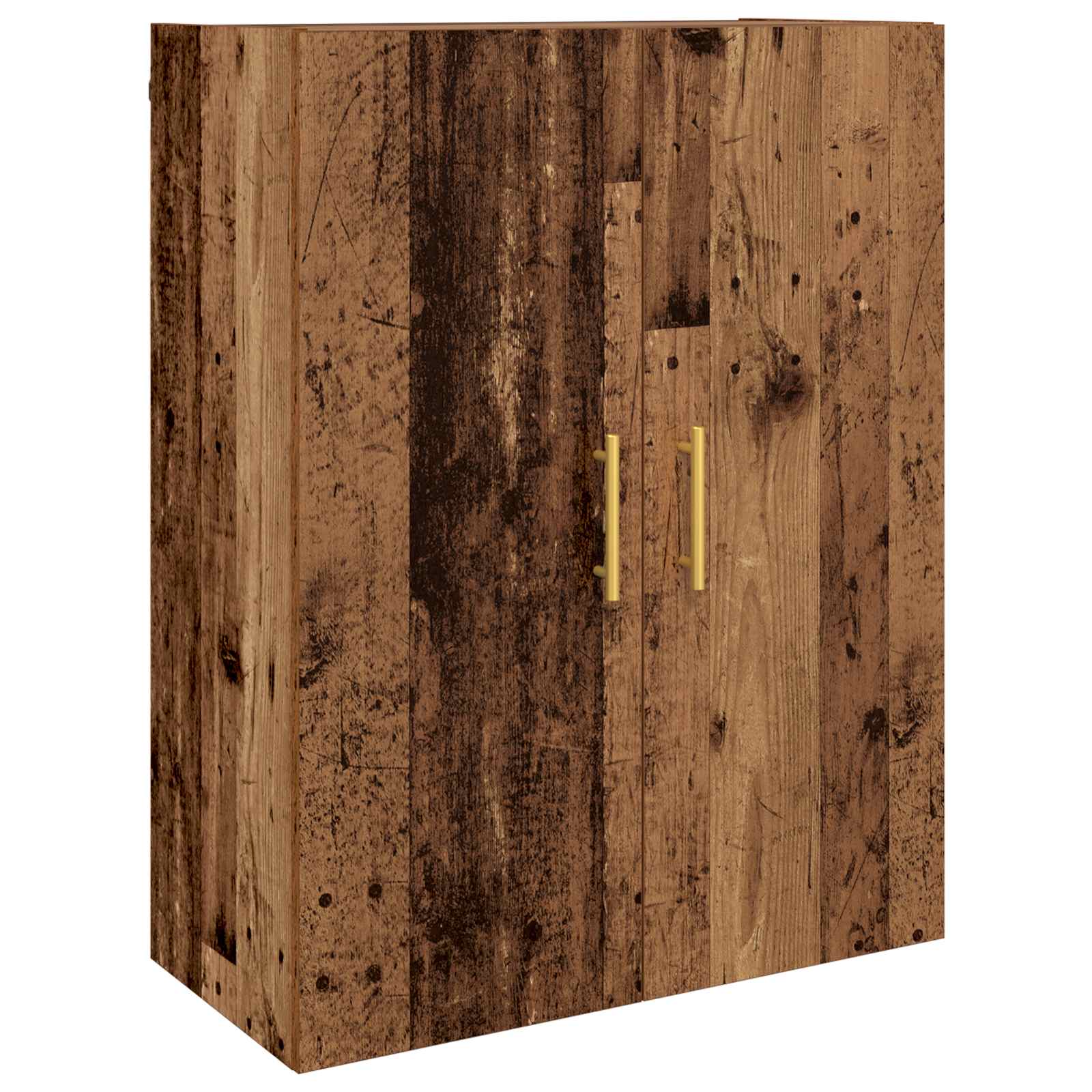Highboard Altholz 69,5 x 34 x 180 cm Holzwerkstoff