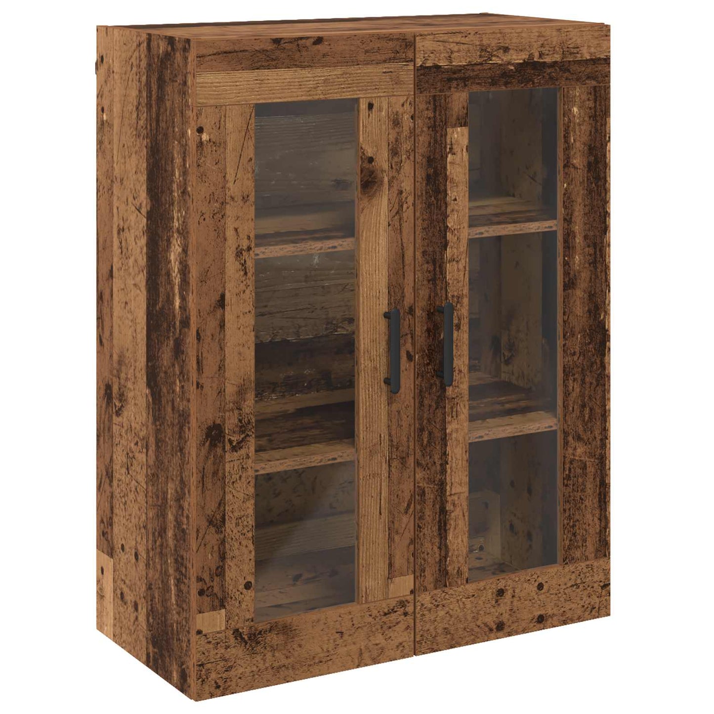 Wandmontierte Schränke 2 pcs Altholz 69,5 x 34 x 90 cm