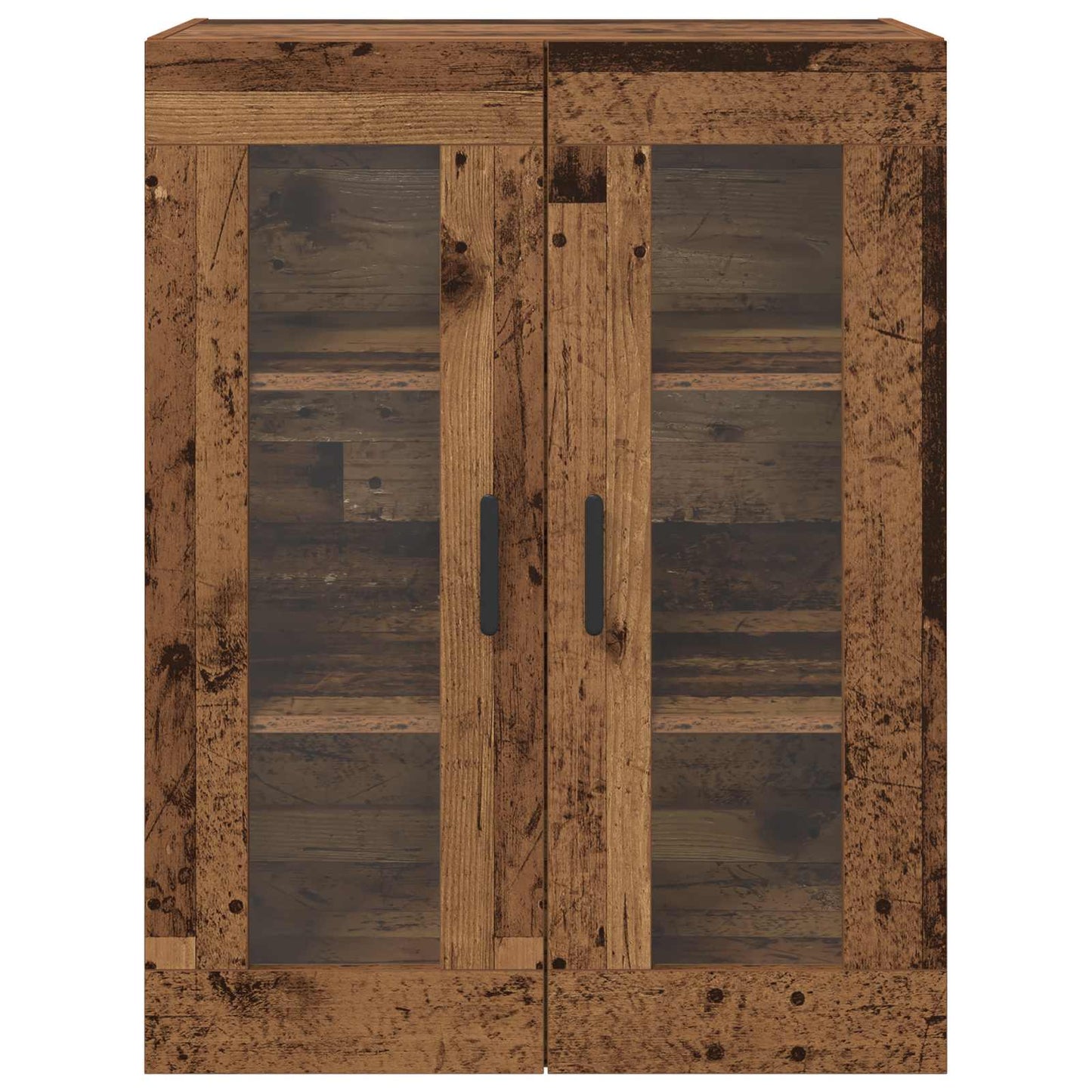 Wandmontierte Schränke 2 pcs Altholz 69,5 x 34 x 90 cm