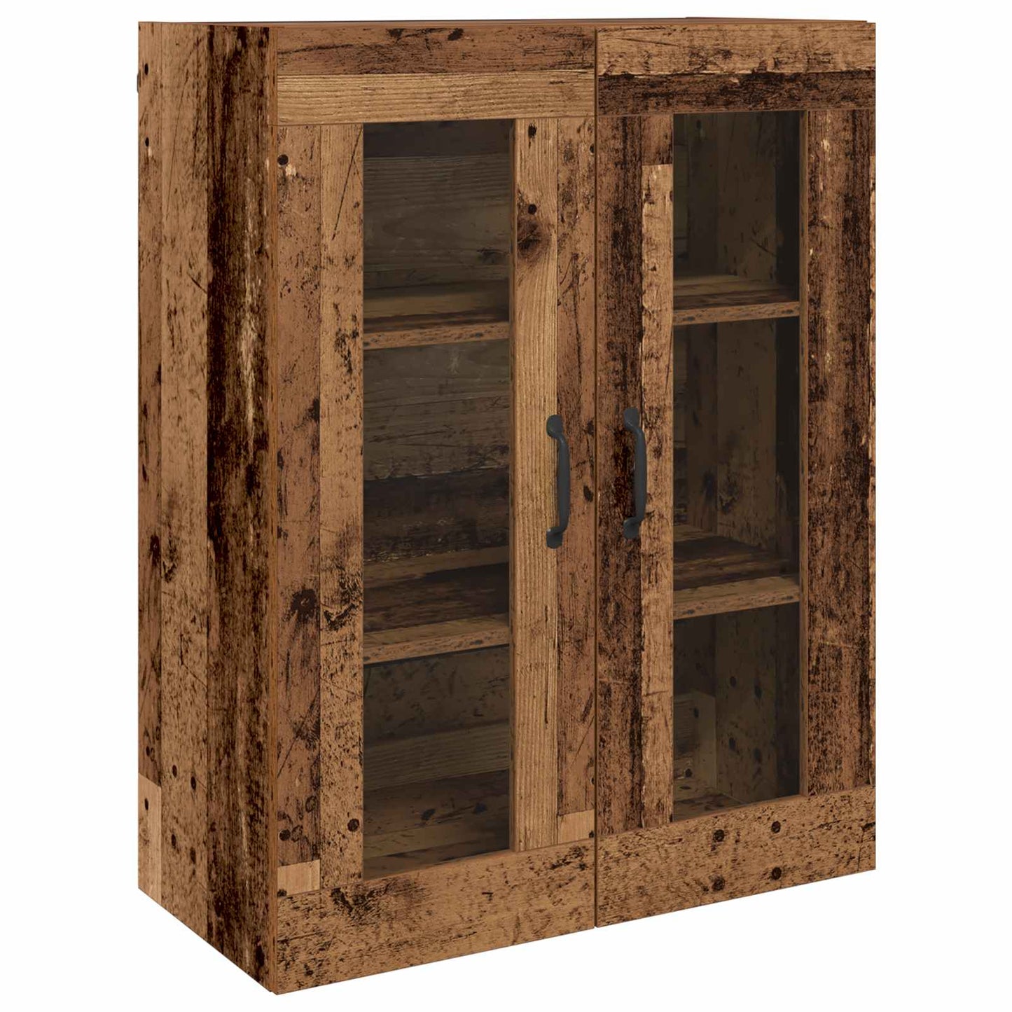 Highboard 2 pcs Altholz Holzwerkstoff