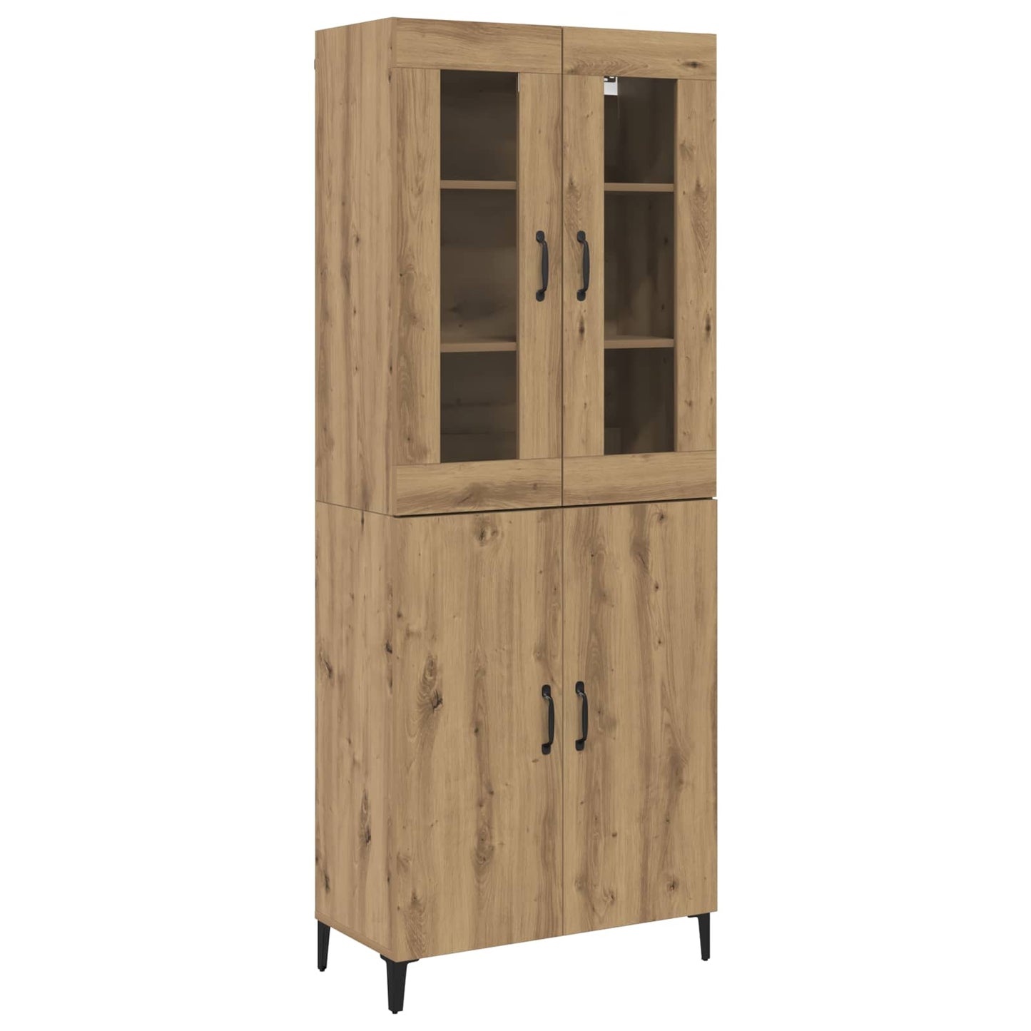 Highboard 2 stk. Artisan-Eiche 69,5 x 34 x 180 cm Holzwerkstoff