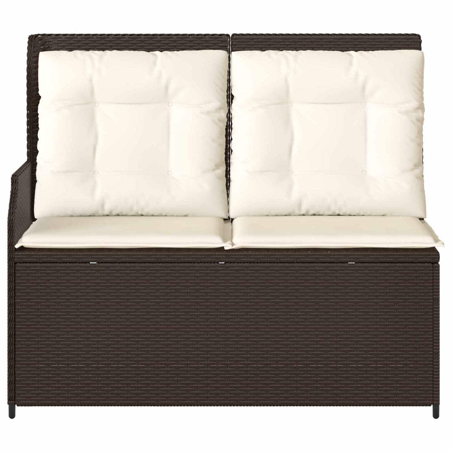 Gartenbank Braun Poly-Rattan