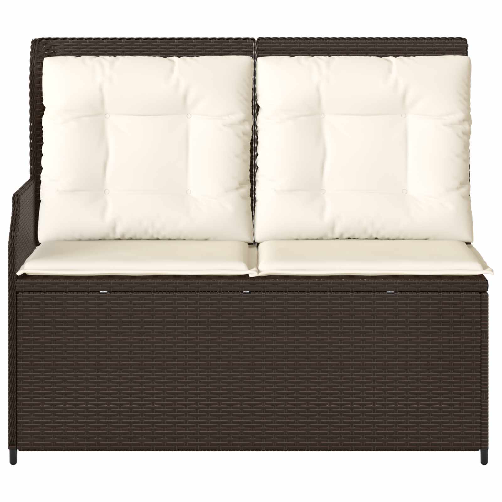 Gartenbank Braun Poly-Rattan