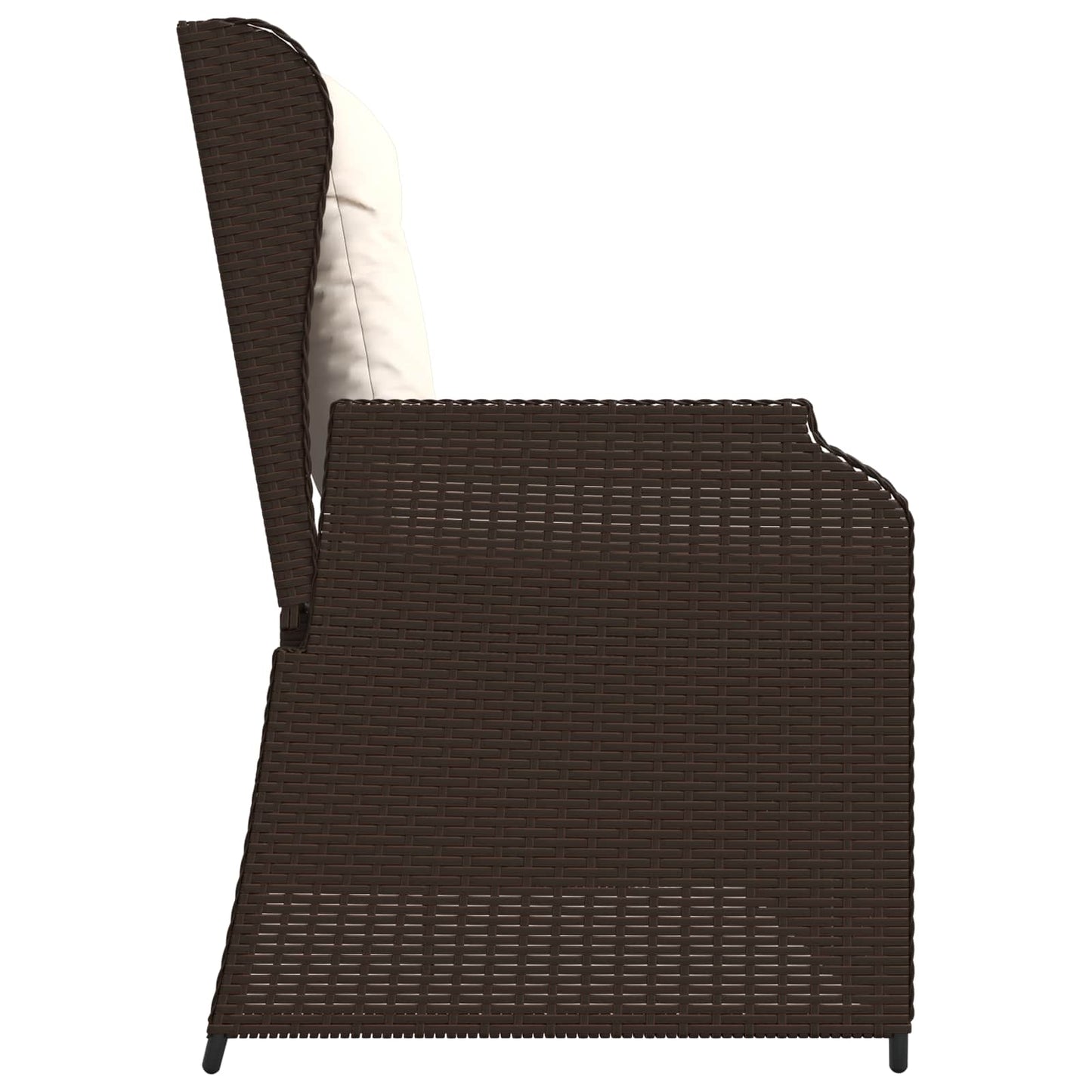 Gartenbank Braun Poly-Rattan