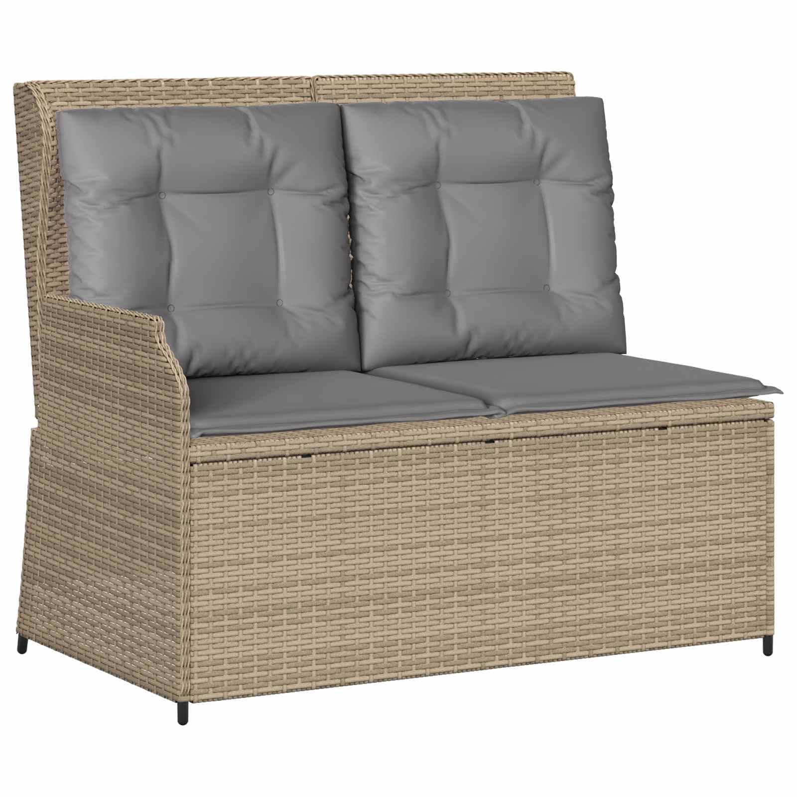 Gartenbank Beige Poly-Rattan