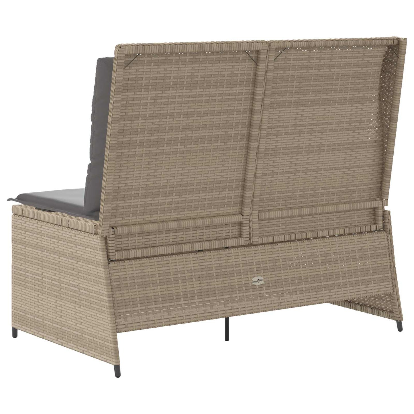 Gartenbank Beige Poly-Rattan