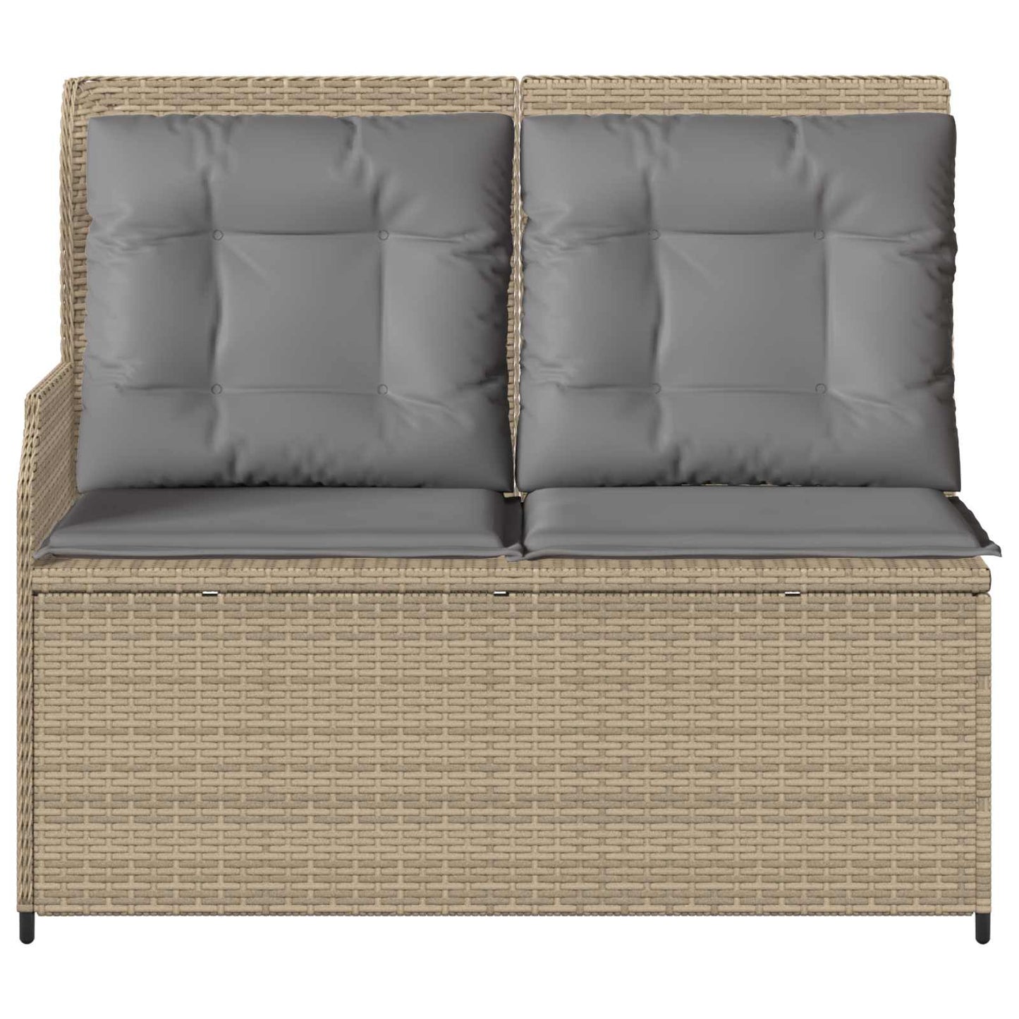 Gartenbank Beige Poly-Rattan