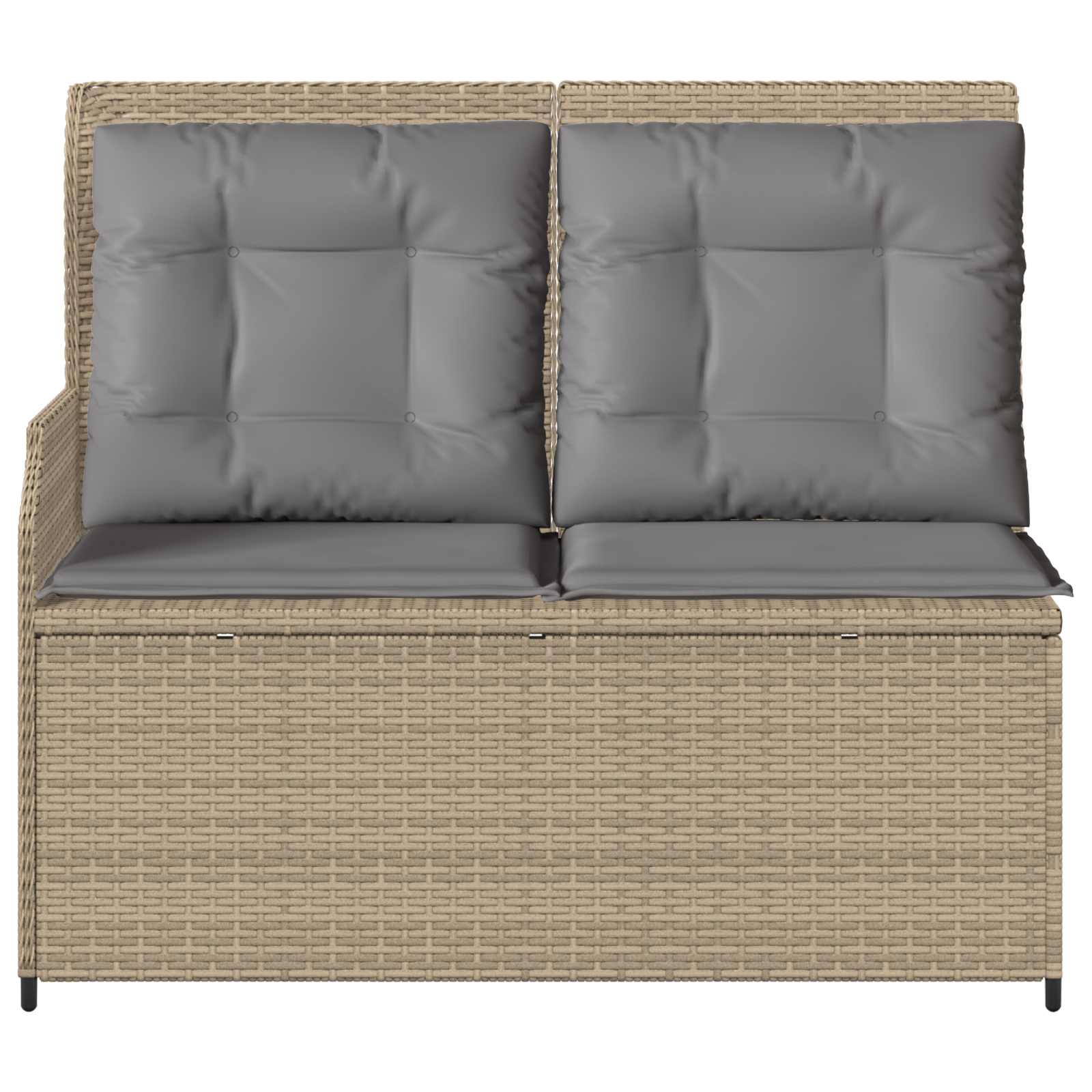 Gartenbank Beige Poly-Rattan