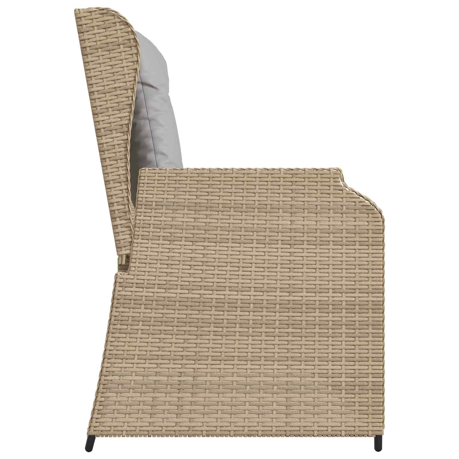 Gartenbank Beige Poly-Rattan