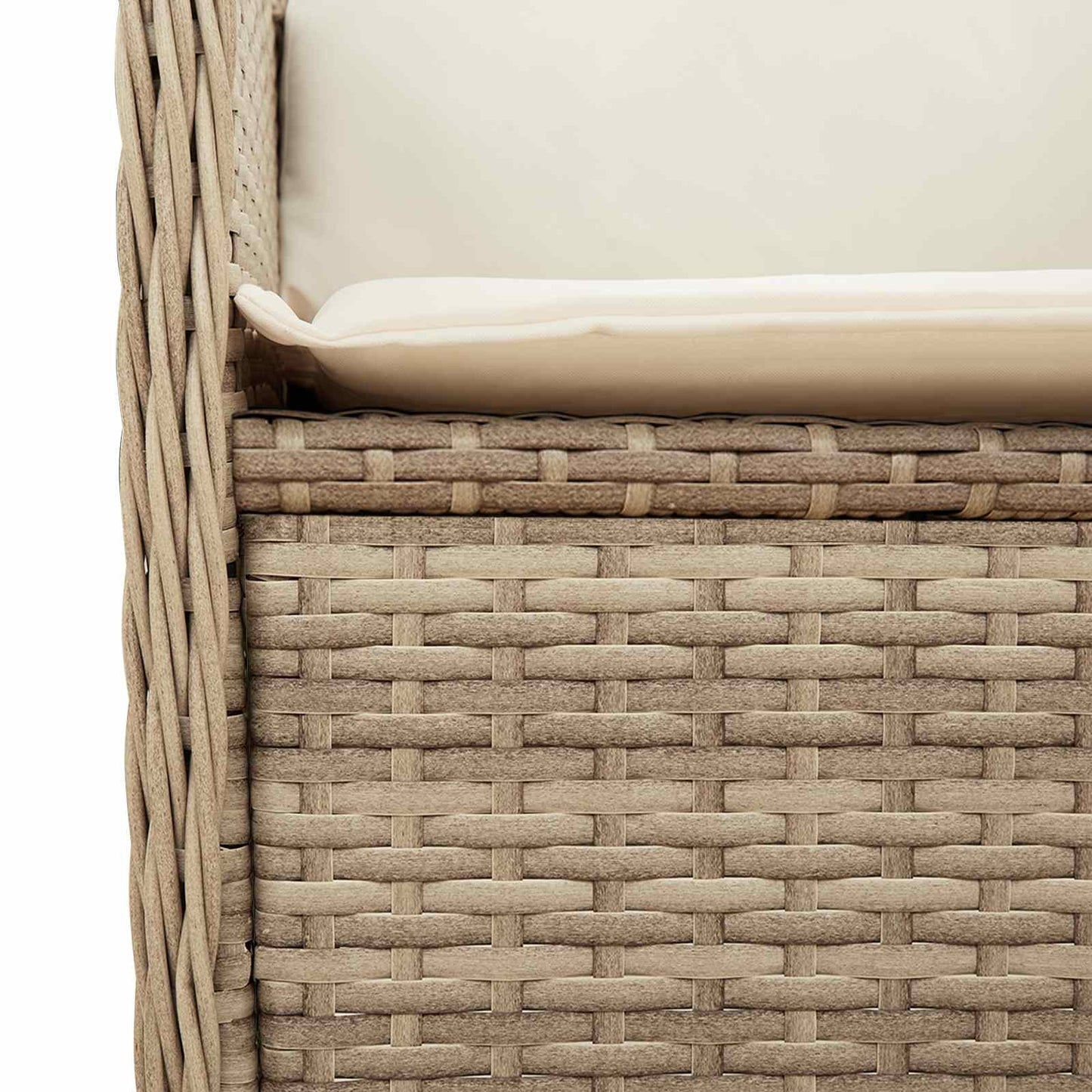 Gartenbank Beige Poly-Rattan