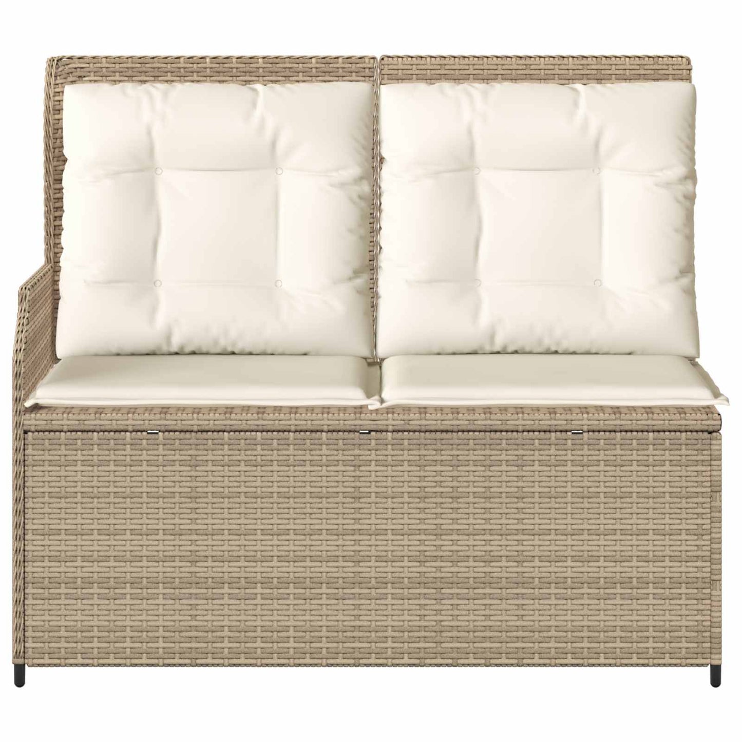 Gartenbank Beige Poly-Rattan
