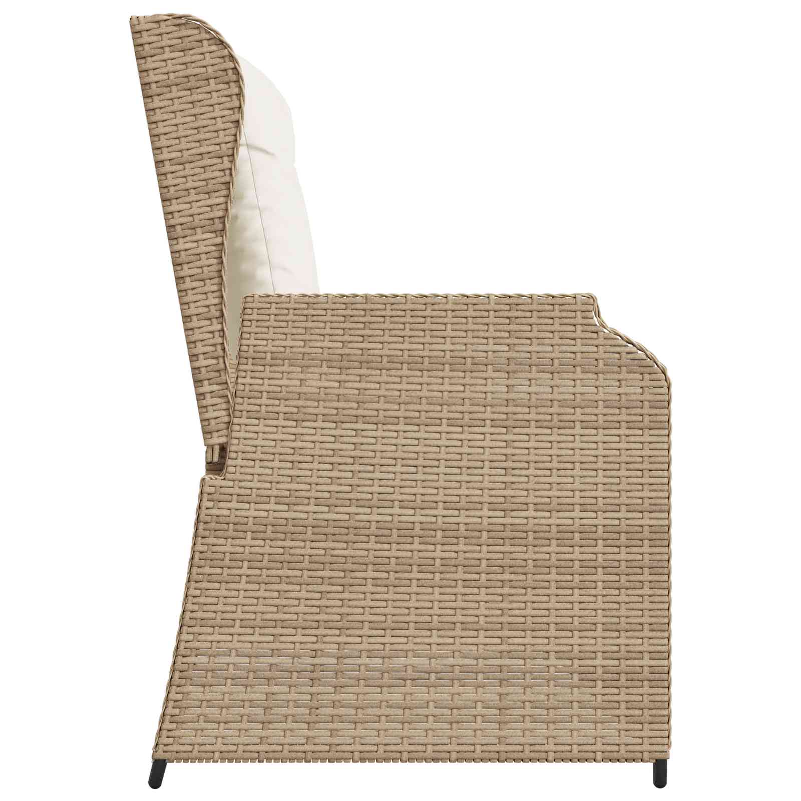 Gartenbank Beige Poly-Rattan