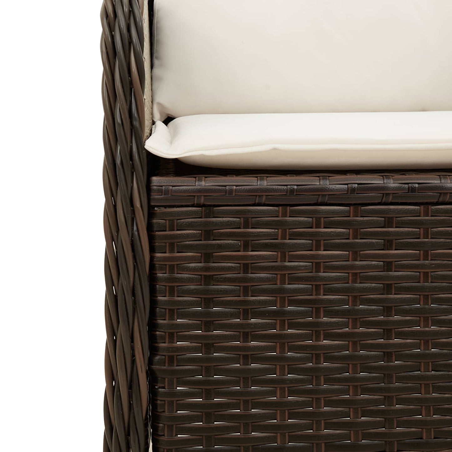 Gartenbank Braun Poly-Rattan