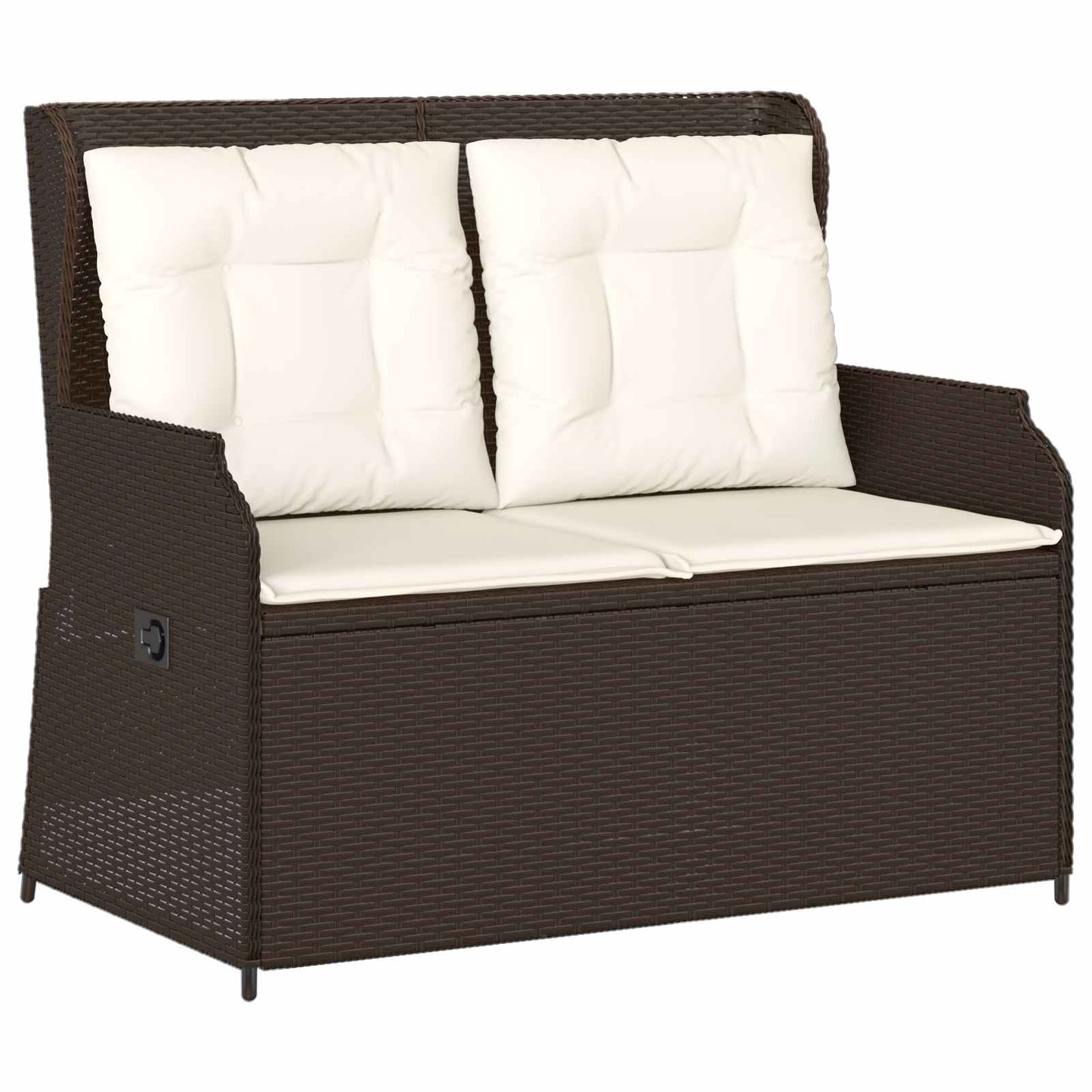 Gartenbank Braun Poly-Rattan