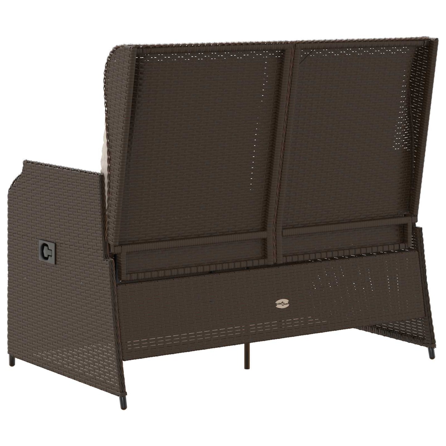 Gartenbank Braun Poly-Rattan