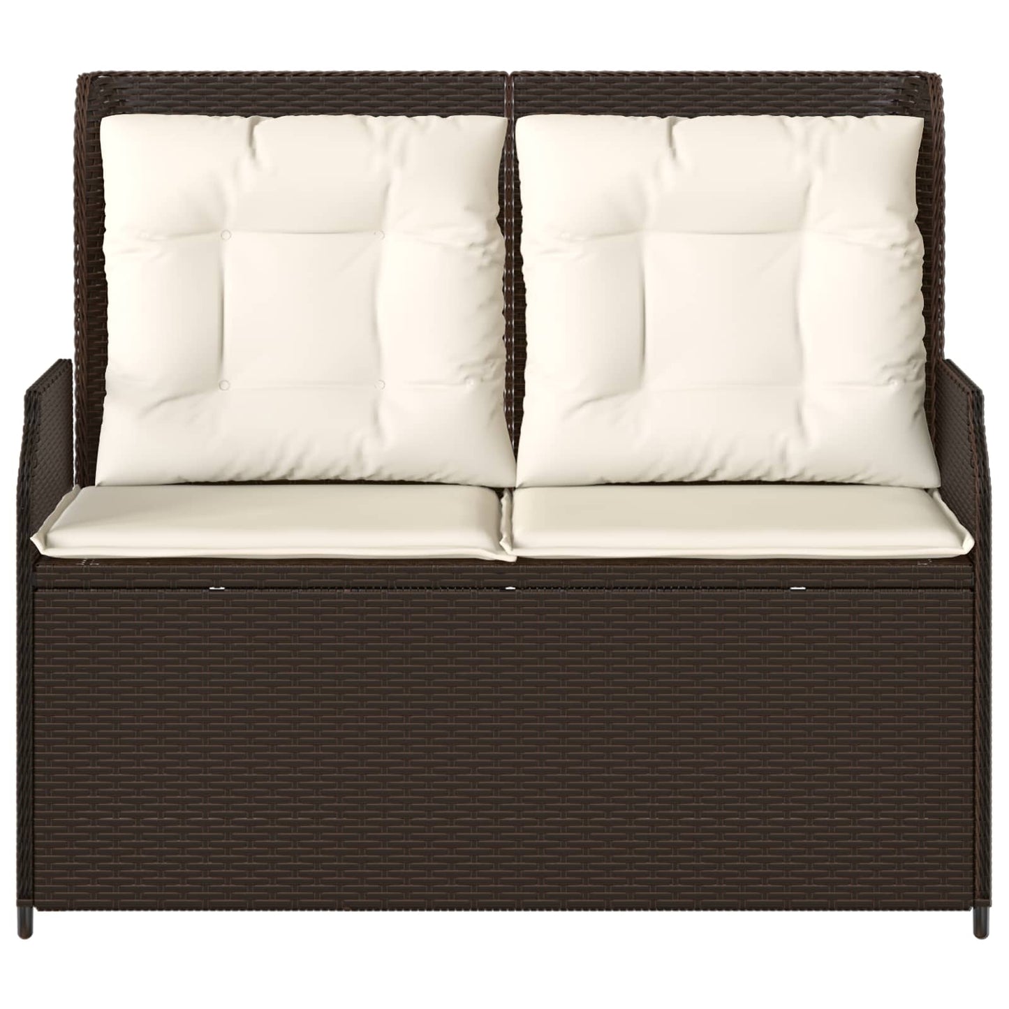 Gartenbank Braun Poly-Rattan