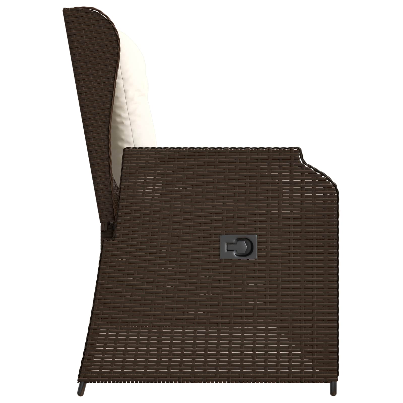 Gartenbank Braun Poly-Rattan