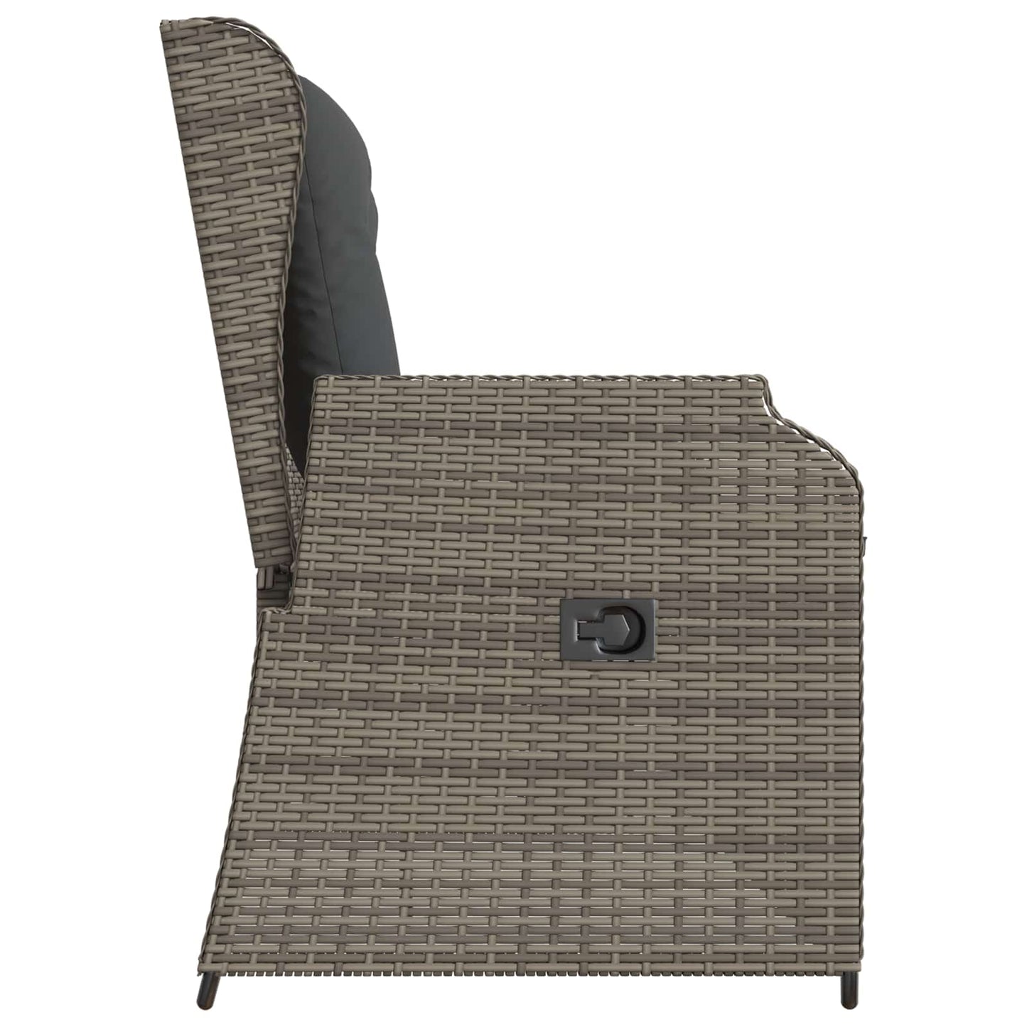 Gartenbank Grau Poly-Rattan