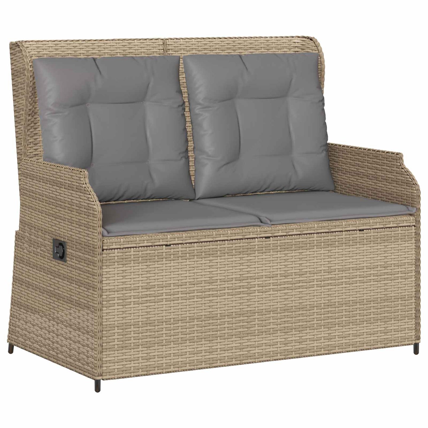 Gartenbank Beige Poly-Rattan