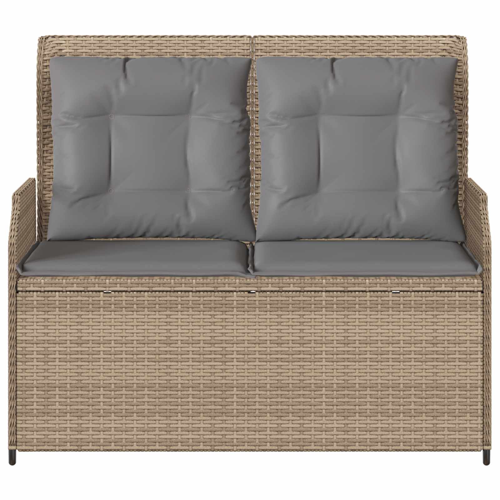 Gartenbank Beige Poly-Rattan