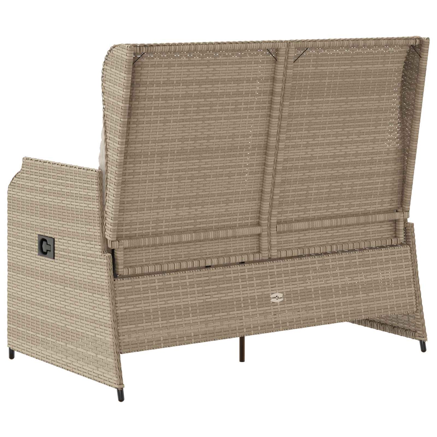 Gartenbank Beige Poly-Rattan