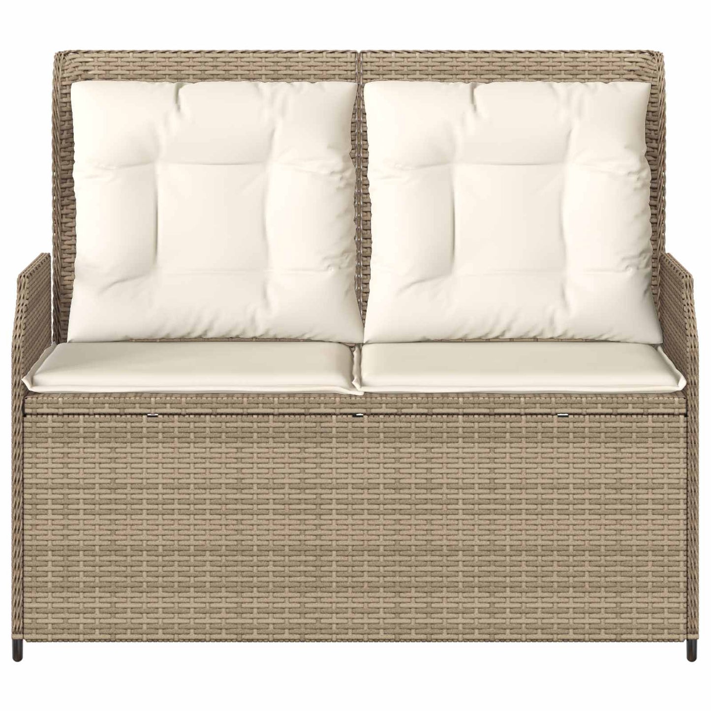 Gartenbank Beige Poly-Rattan