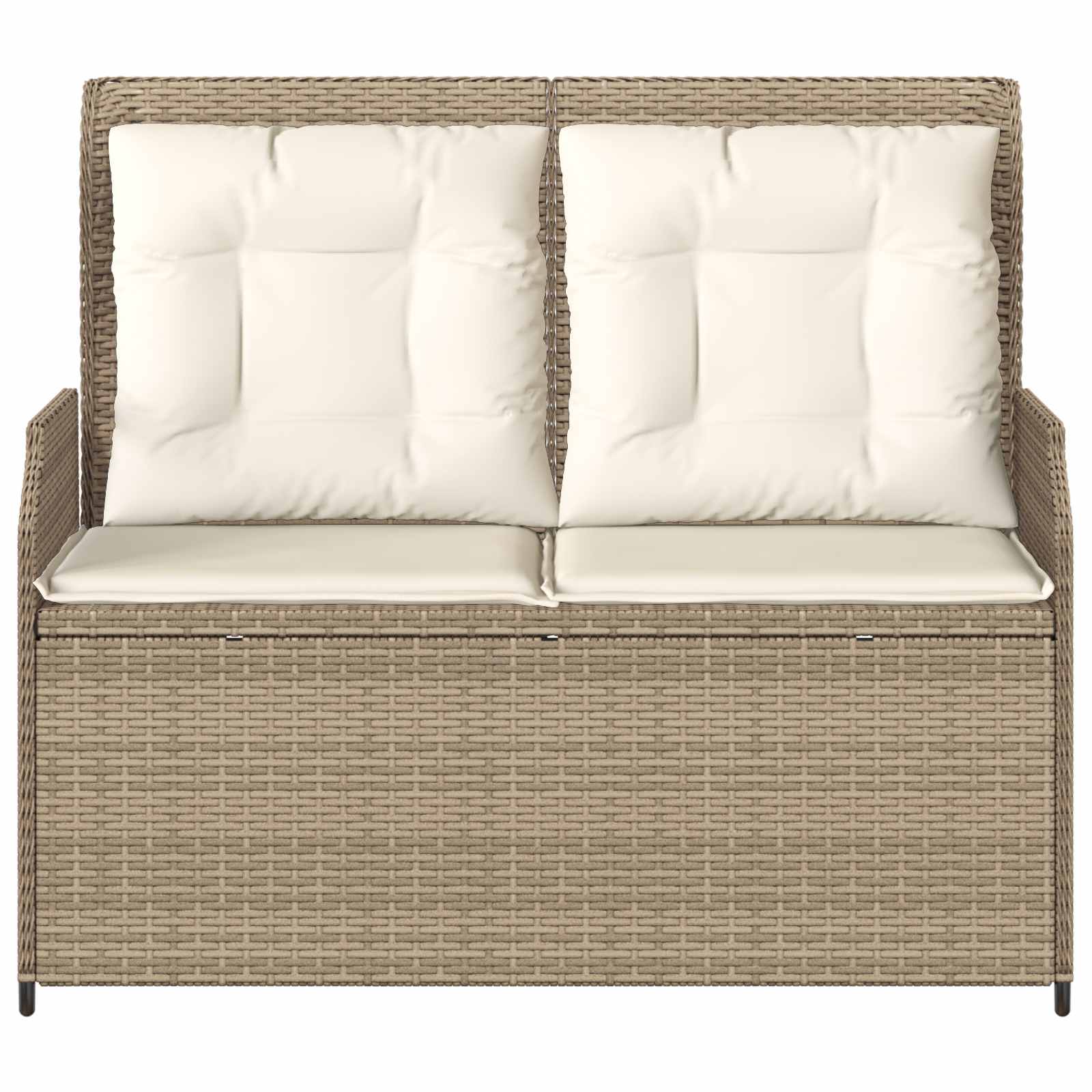 Gartenbank Beige Poly-Rattan