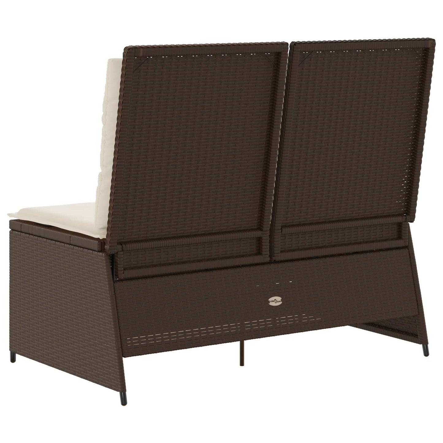 Gartenbank Braun Poly-Rattan