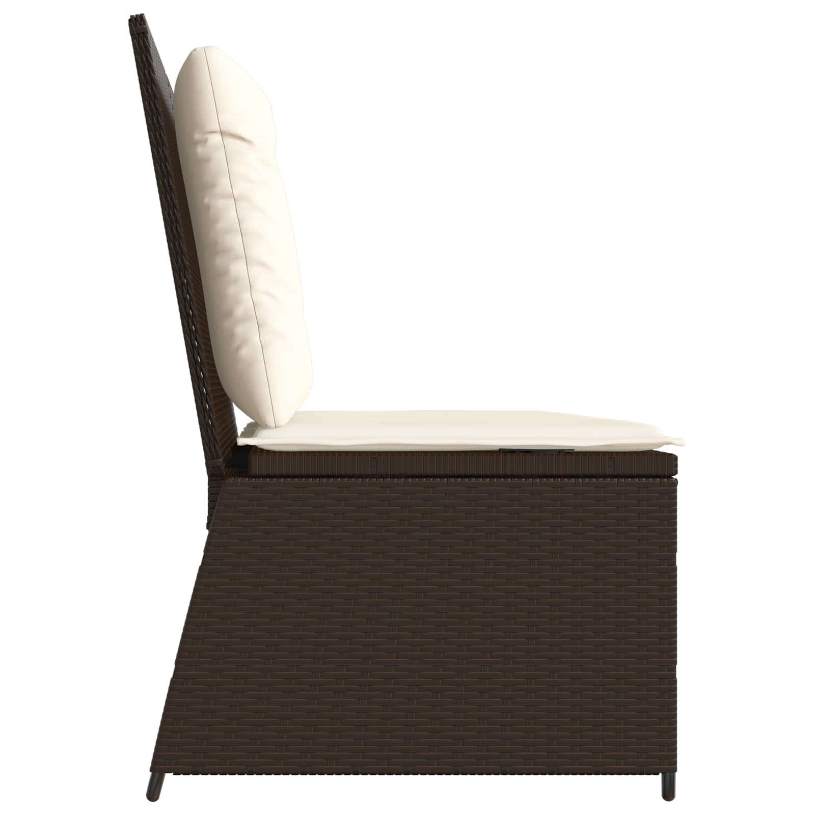Gartenbank Braun Poly-Rattan
