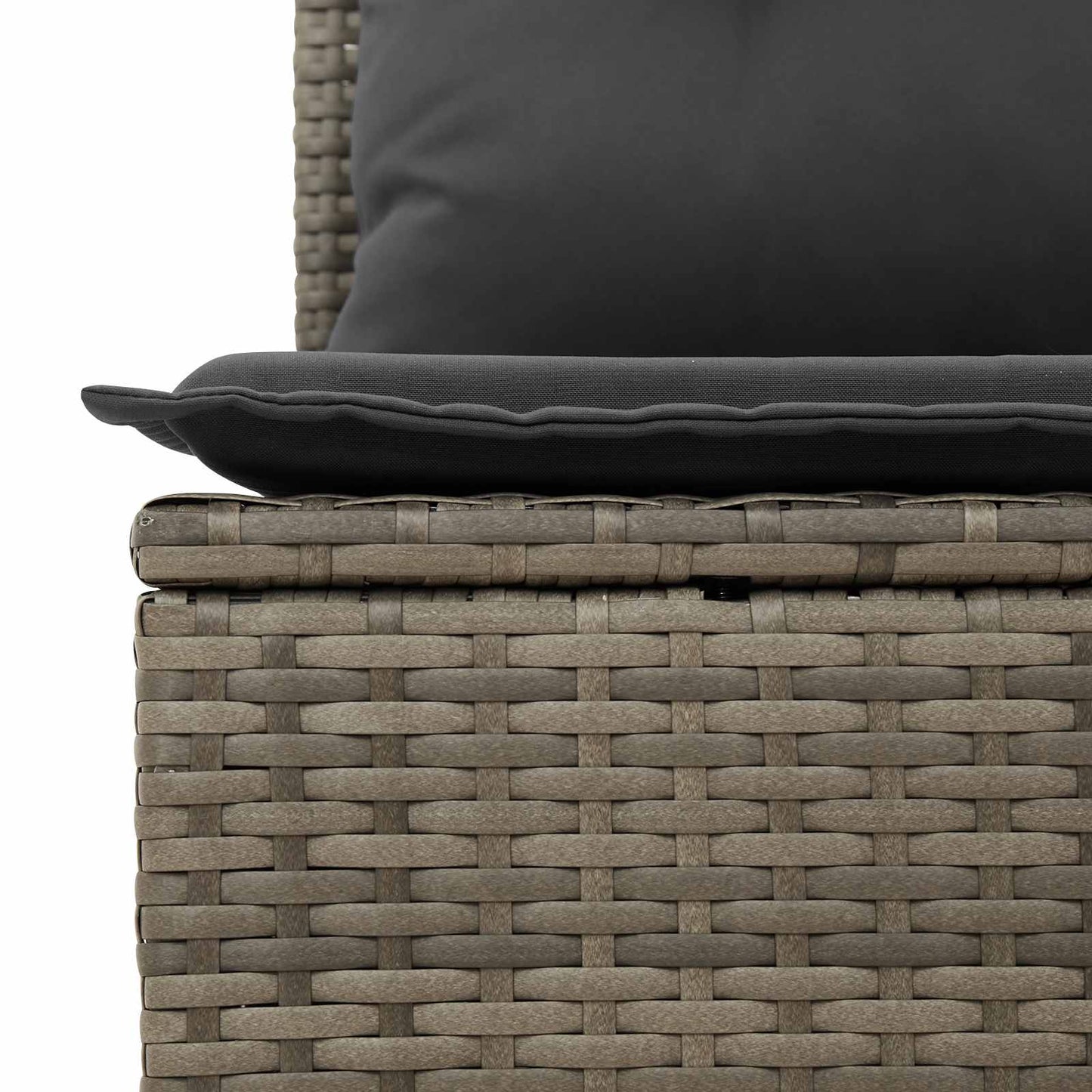 Gartenbank Grau Poly-Rattan