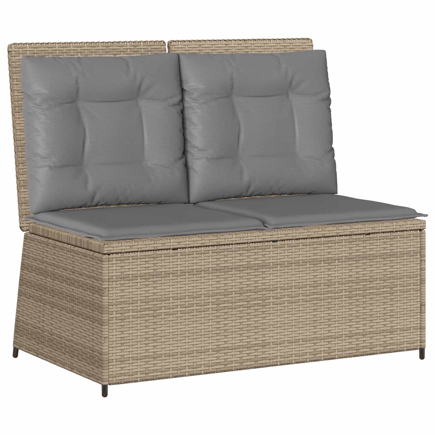 Gartenbank Beige Poly-Rattan