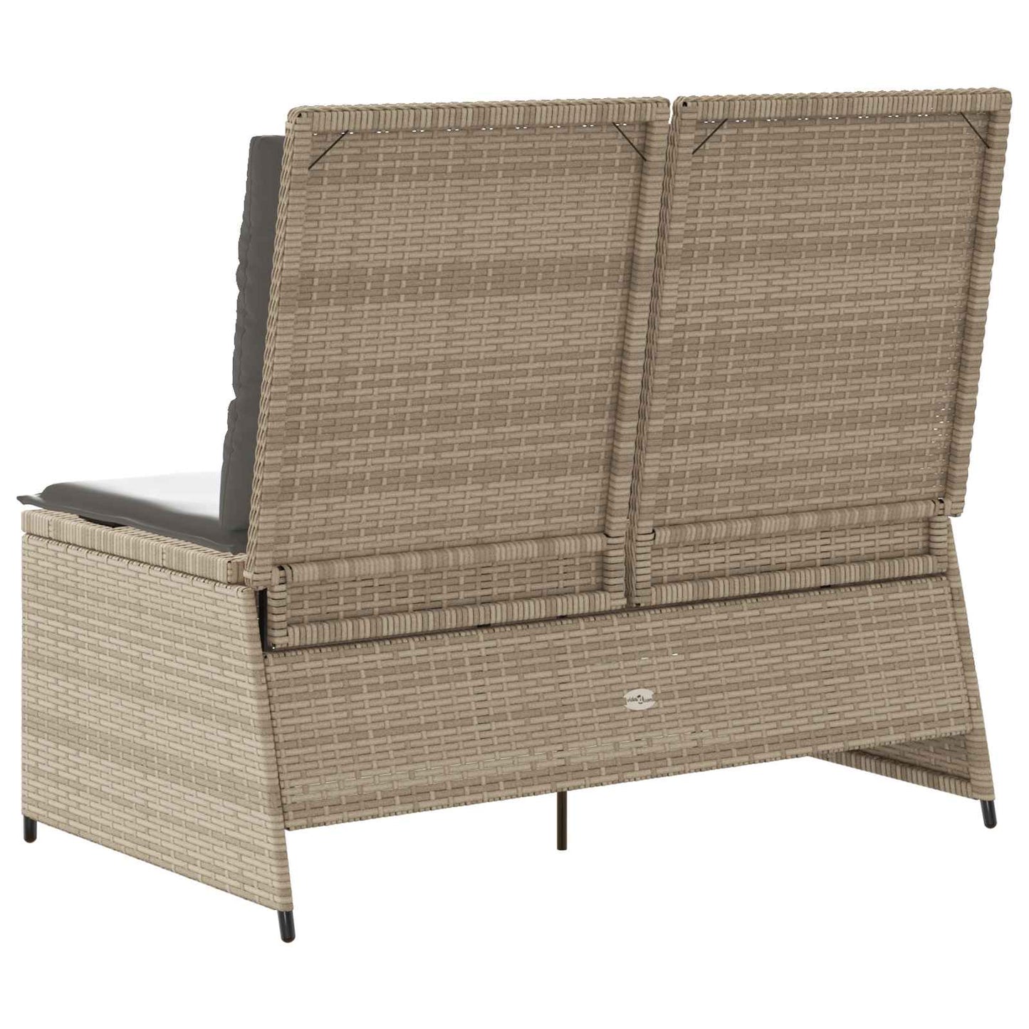 Gartenbank Beige Poly-Rattan