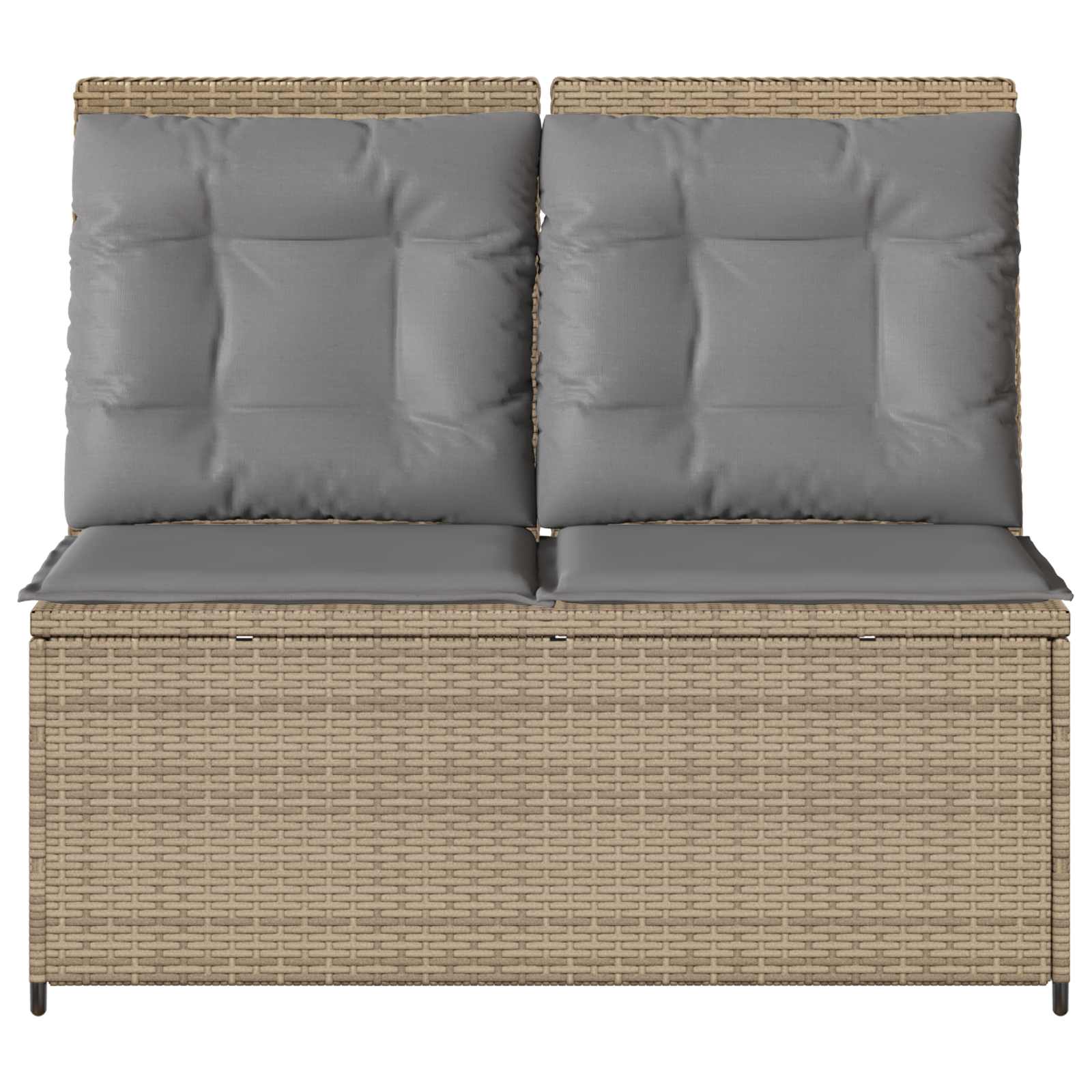Gartenbank Beige Poly-Rattan