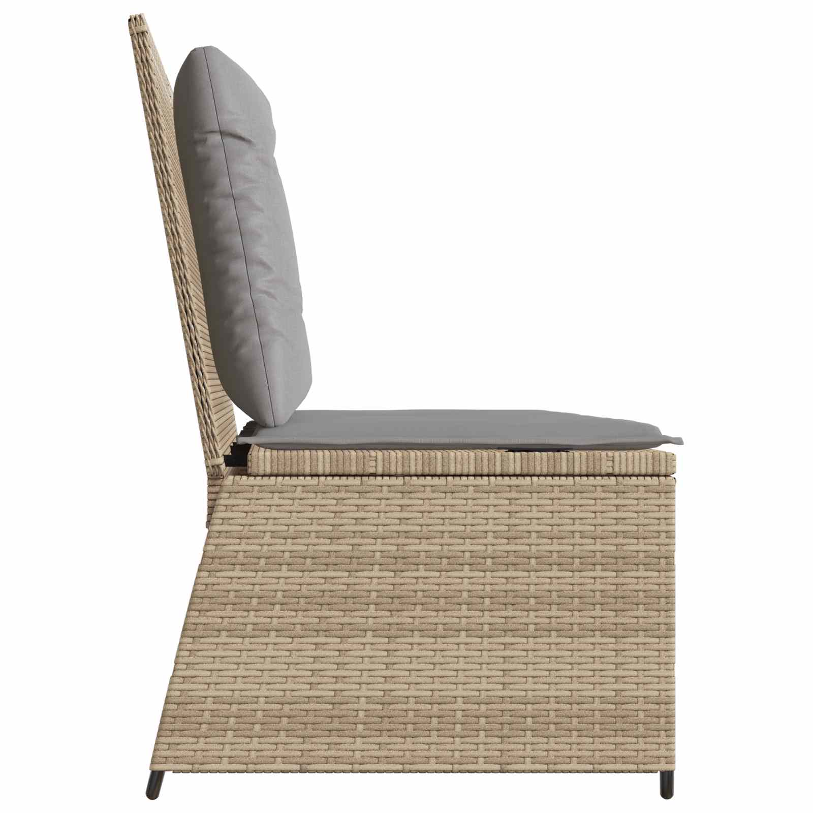 Gartenbank Beige Poly-Rattan
