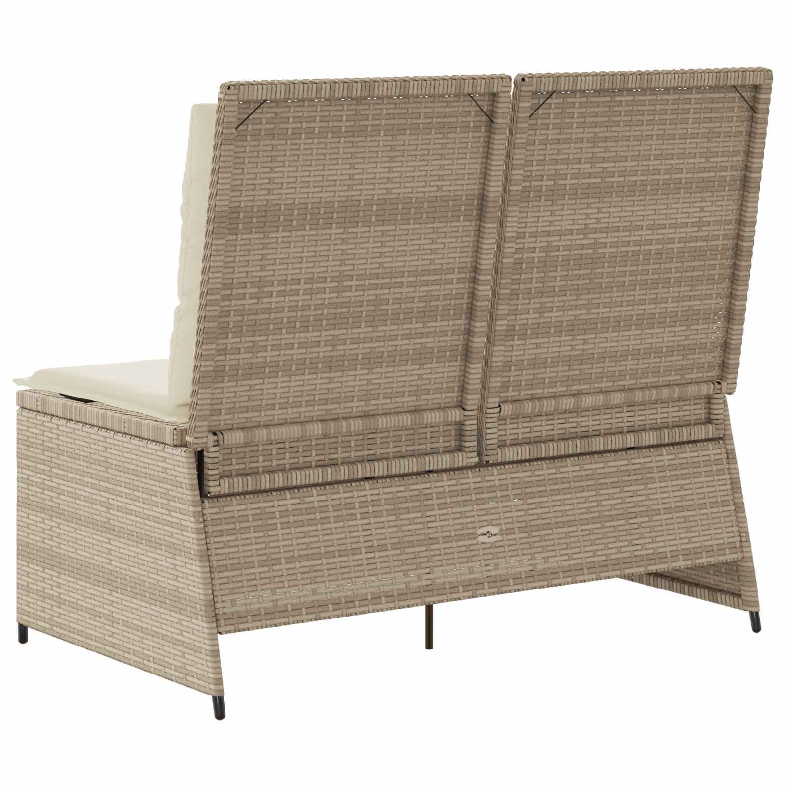 Gartenbank Beige Poly-Rattan