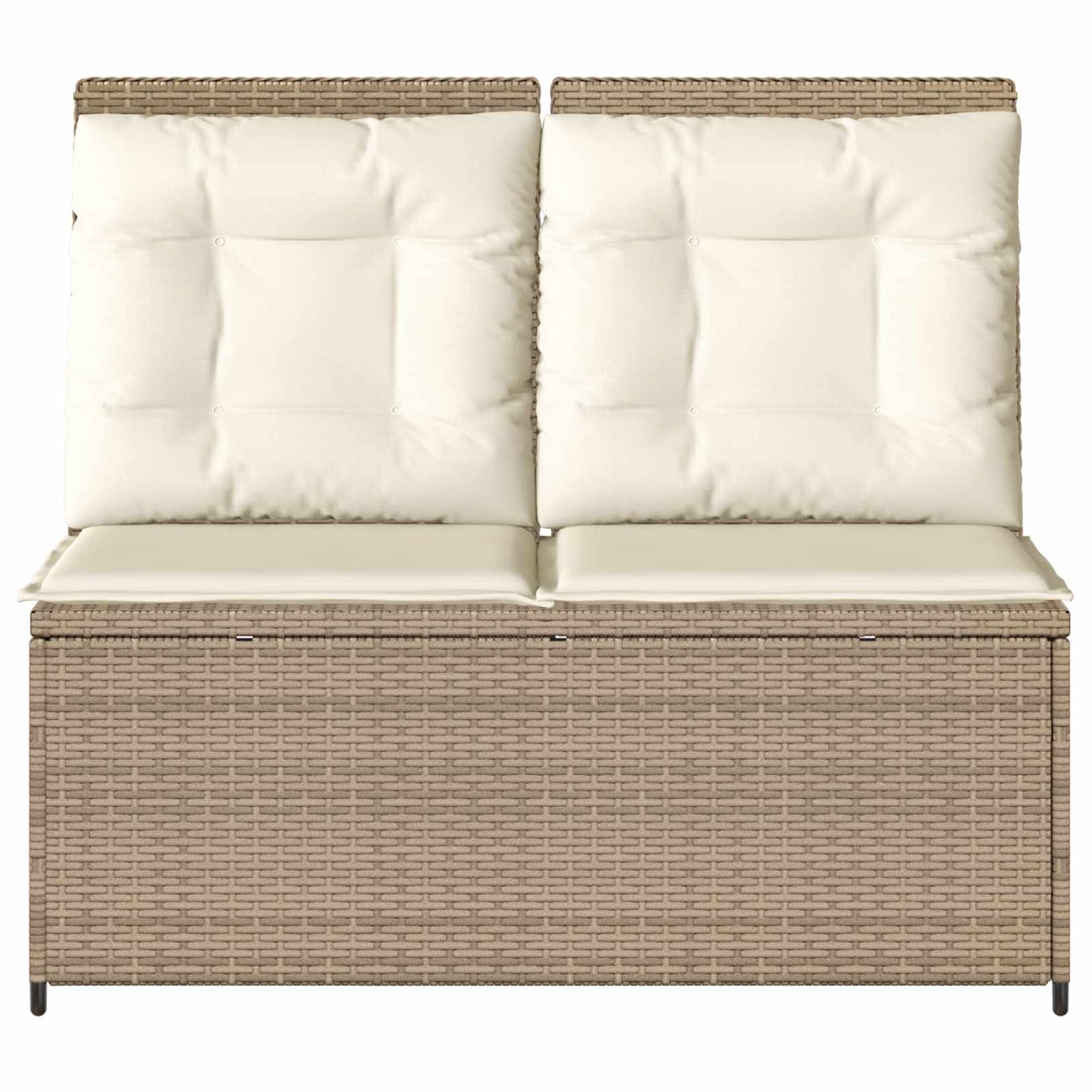 Gartenbank Beige Poly-Rattan