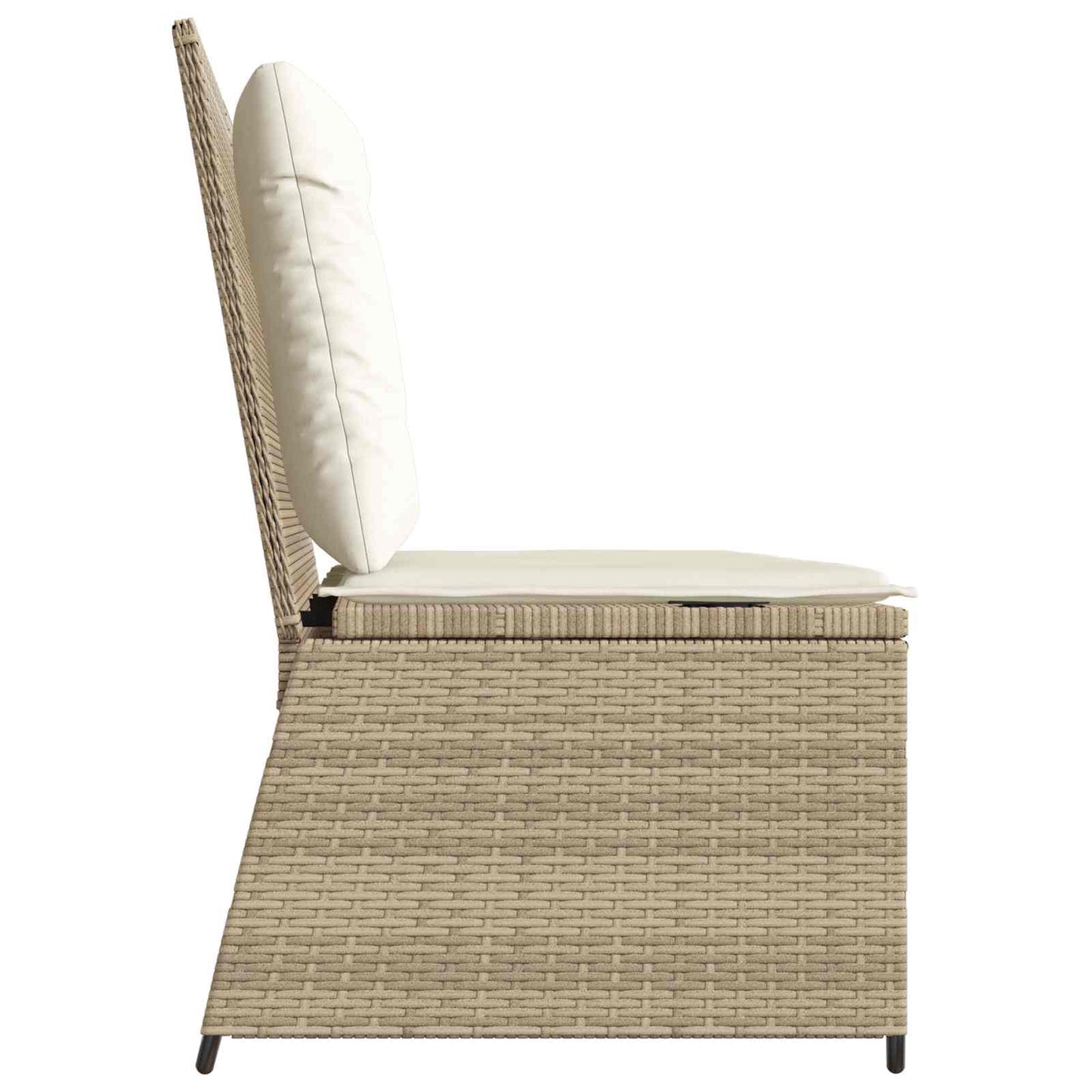 Gartenbank Beige Poly-Rattan