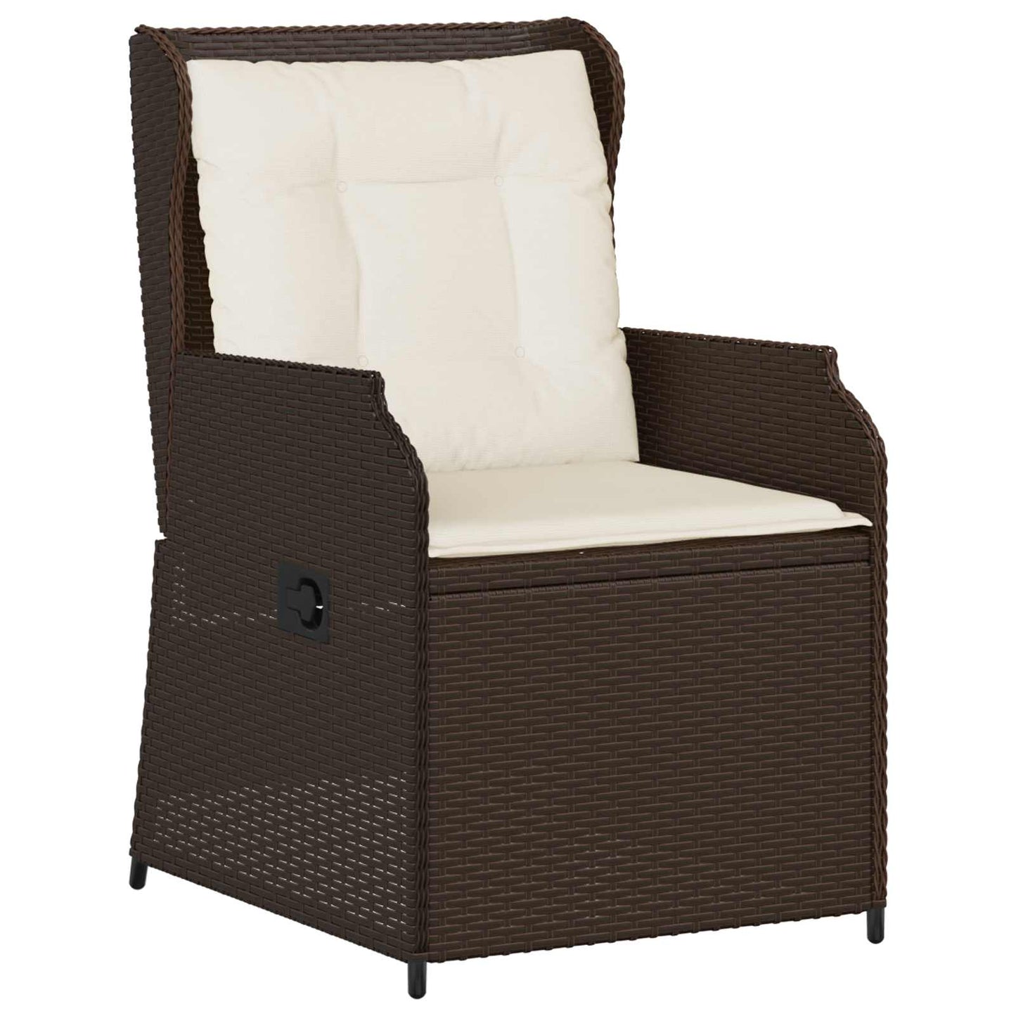 Gartenbank 2 pcs Braun Poly-Rattan