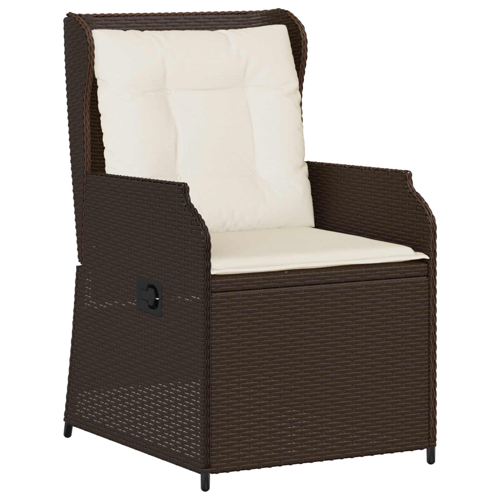 Gartenbank 2 pcs Braun Poly-Rattan