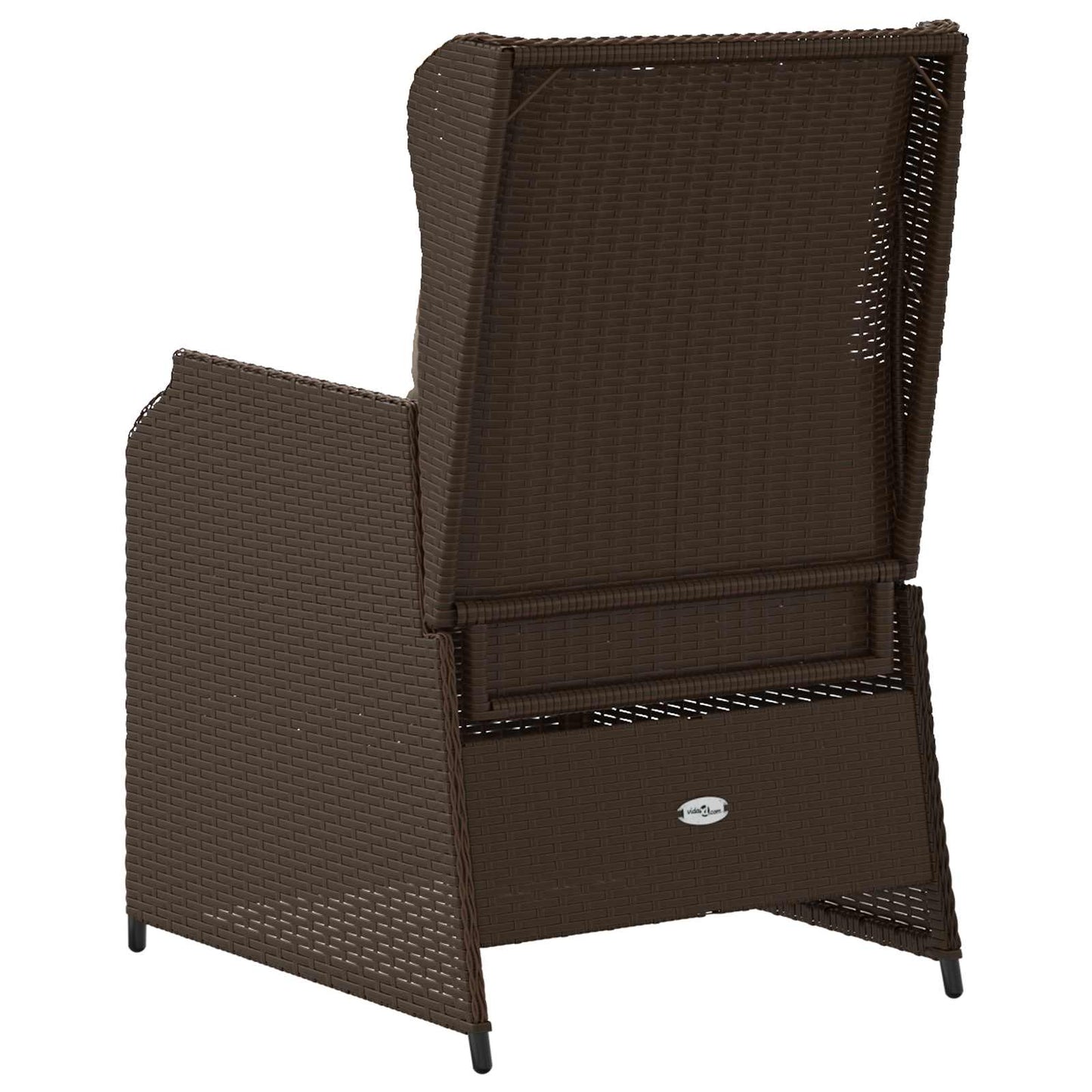 Gartenbank 2 pcs Braun Poly-Rattan