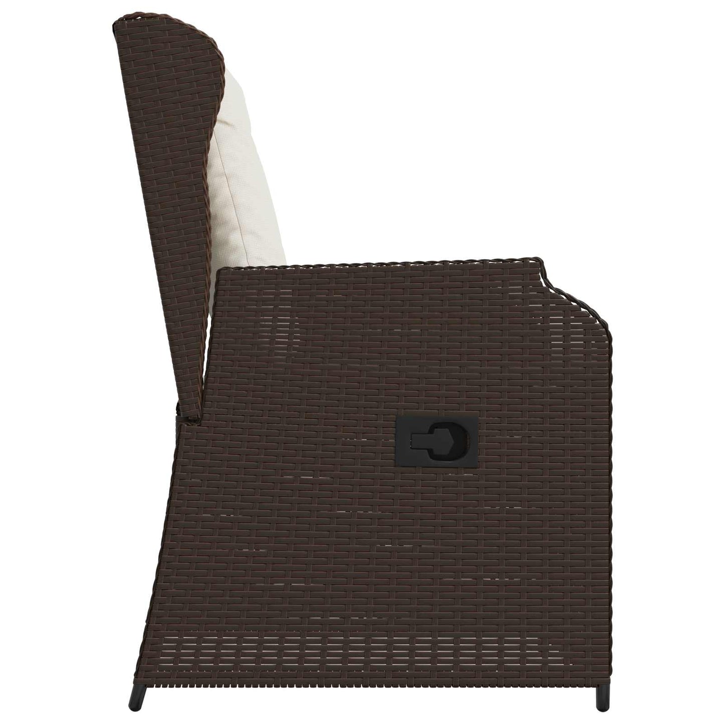 Gartenbank 2 pcs Braun Poly-Rattan